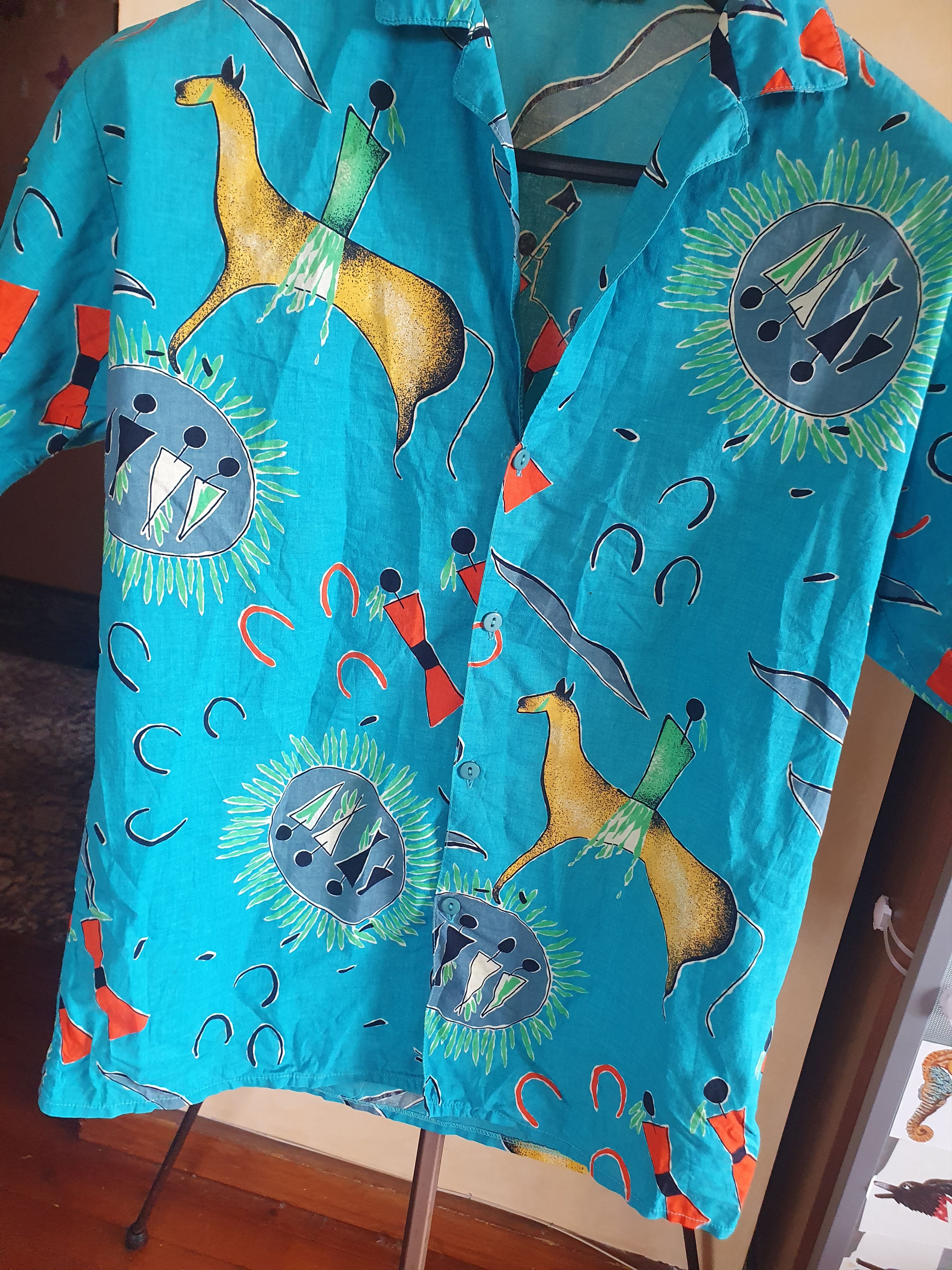 Other Marc Aurel Hawaiian Shirt Made in Italy sz S Size US S / EU 44-46 / 1 - 3 Thumbnail