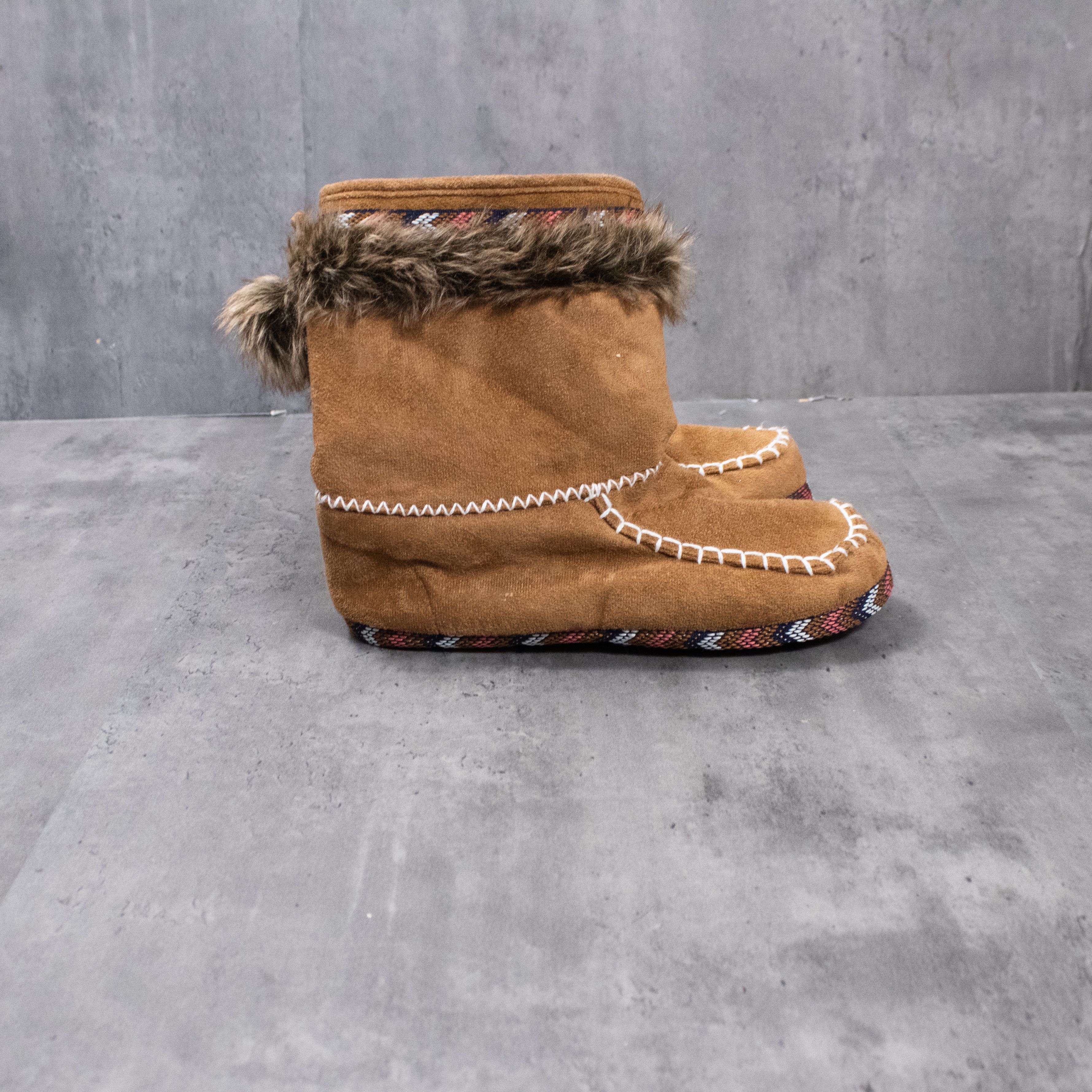 Japanese Brand Ardies Brown Mink Faux Fur Brown Boot's Size US 5 / EU 37 - 2 Thumbnail