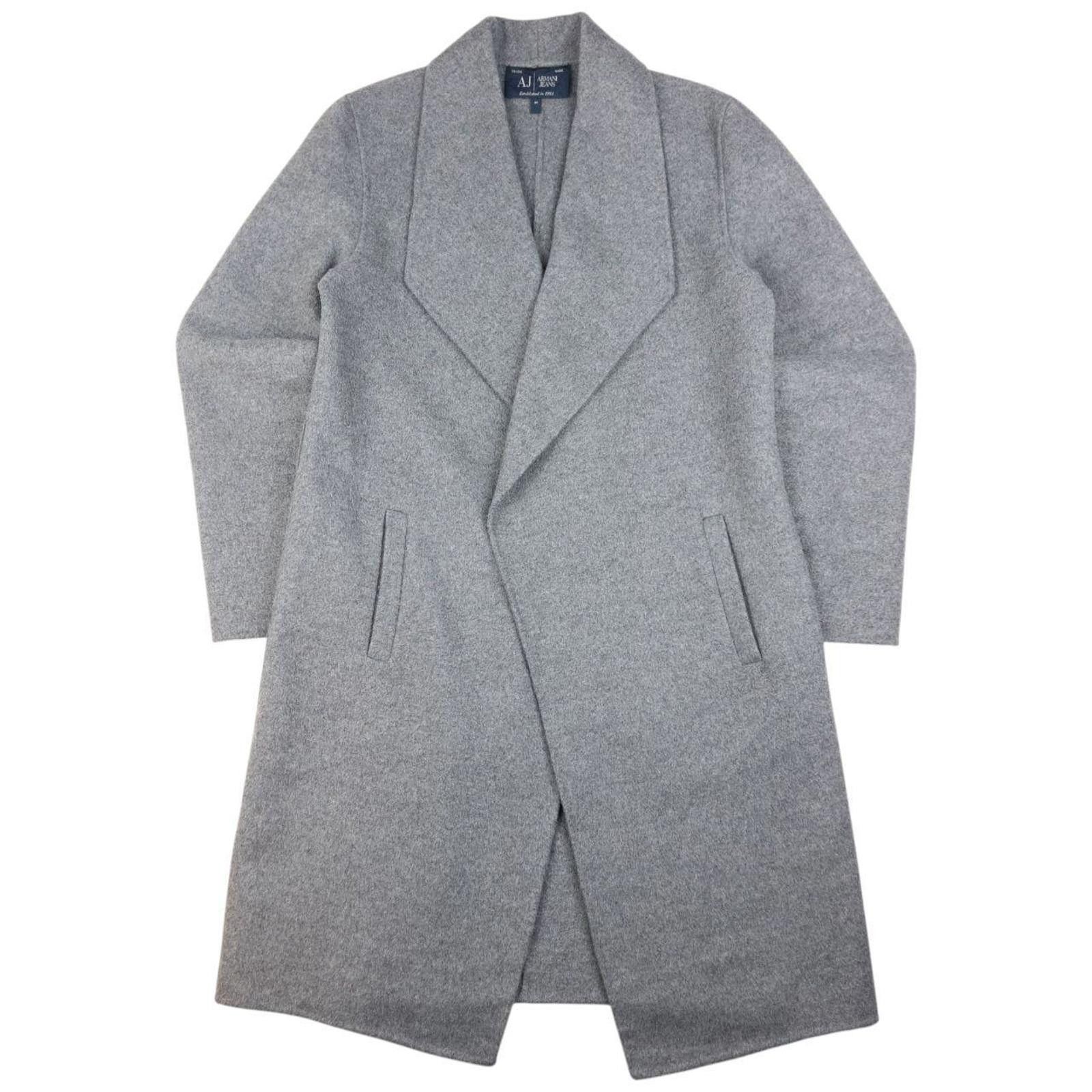 Other Vintage Armani Jeans Longline Wool Wrap Jacket Size M Size US L / EU 52-54 / 3 - 1 Thumbnail