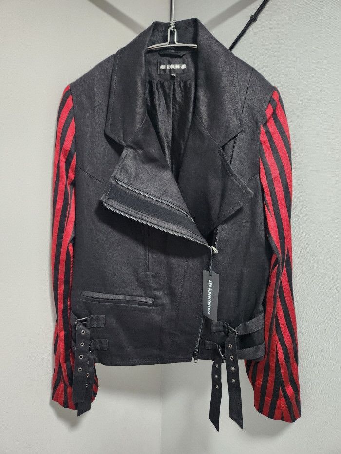 Ann Demeulemeester ann demeulemeester Wainwright RUBYBLACK biker jacket Size XS / US 0-2 / IT 36-38 - 1 Thumbnail
