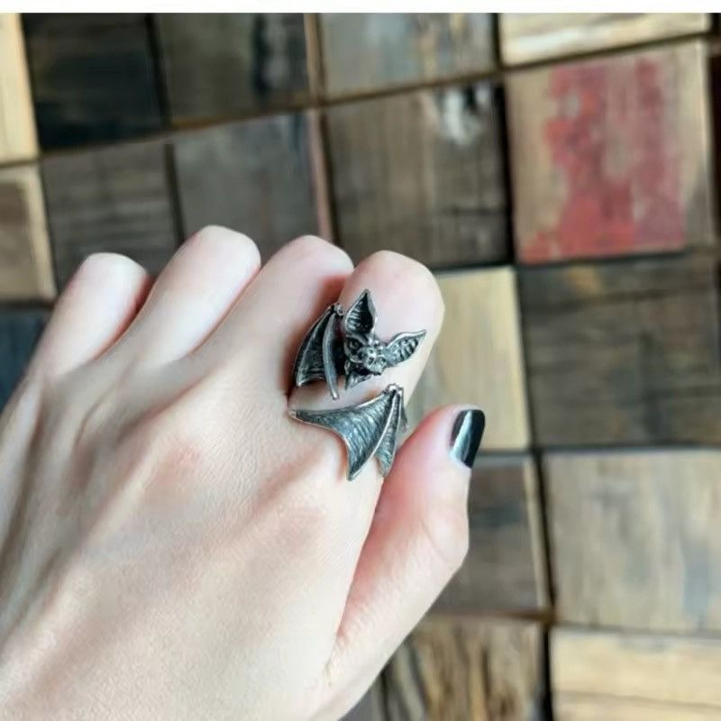 Other Vintage Punk Bat Resizeable Ring Size ONE SIZE - 1 Thumbnail