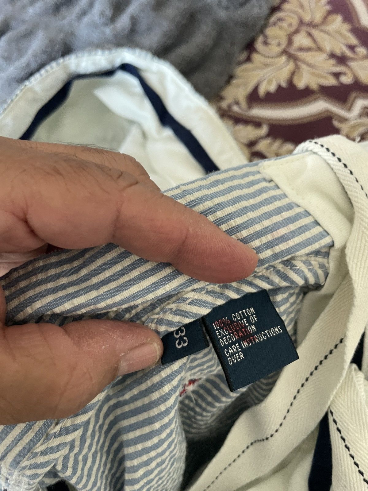 Polo Ralph Lauren Seersucker Flags FF Shorts Size US 34 / EU 50 - 9 Thumbnail