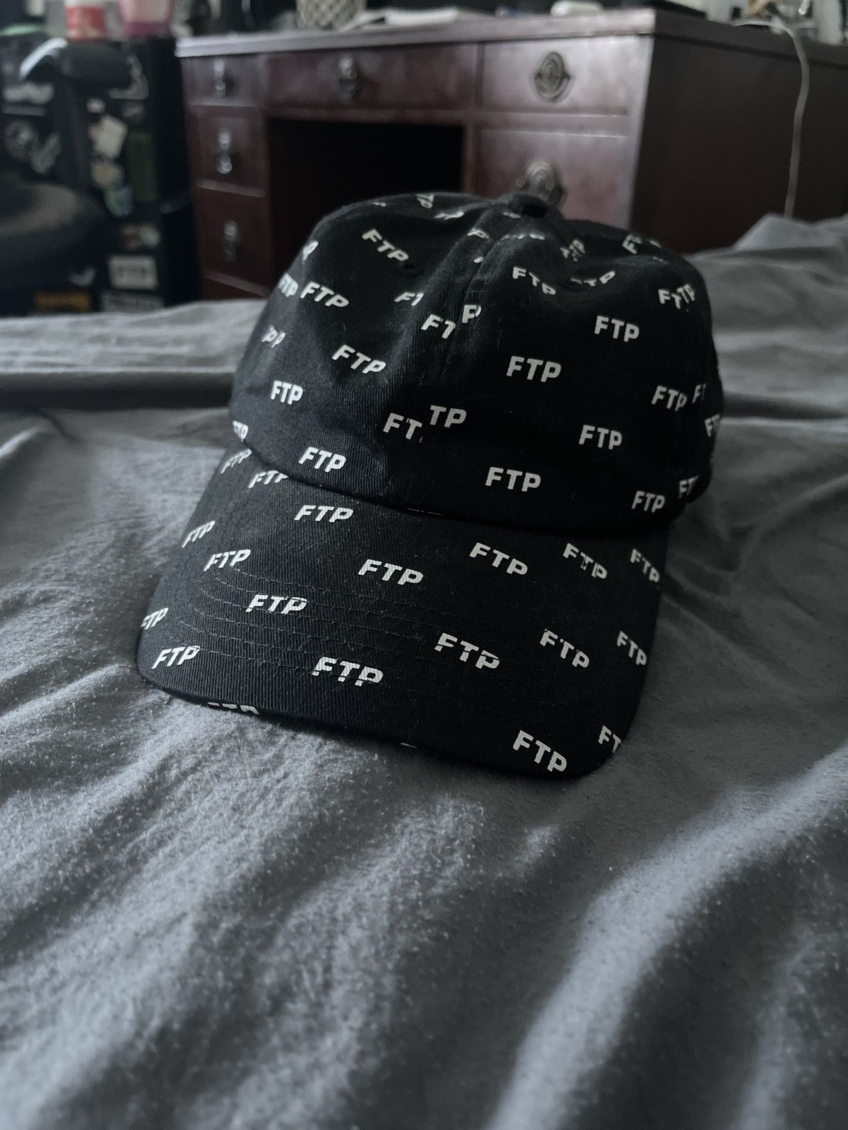 FTP ALL OVER HAT BLACK/SILVER 2024