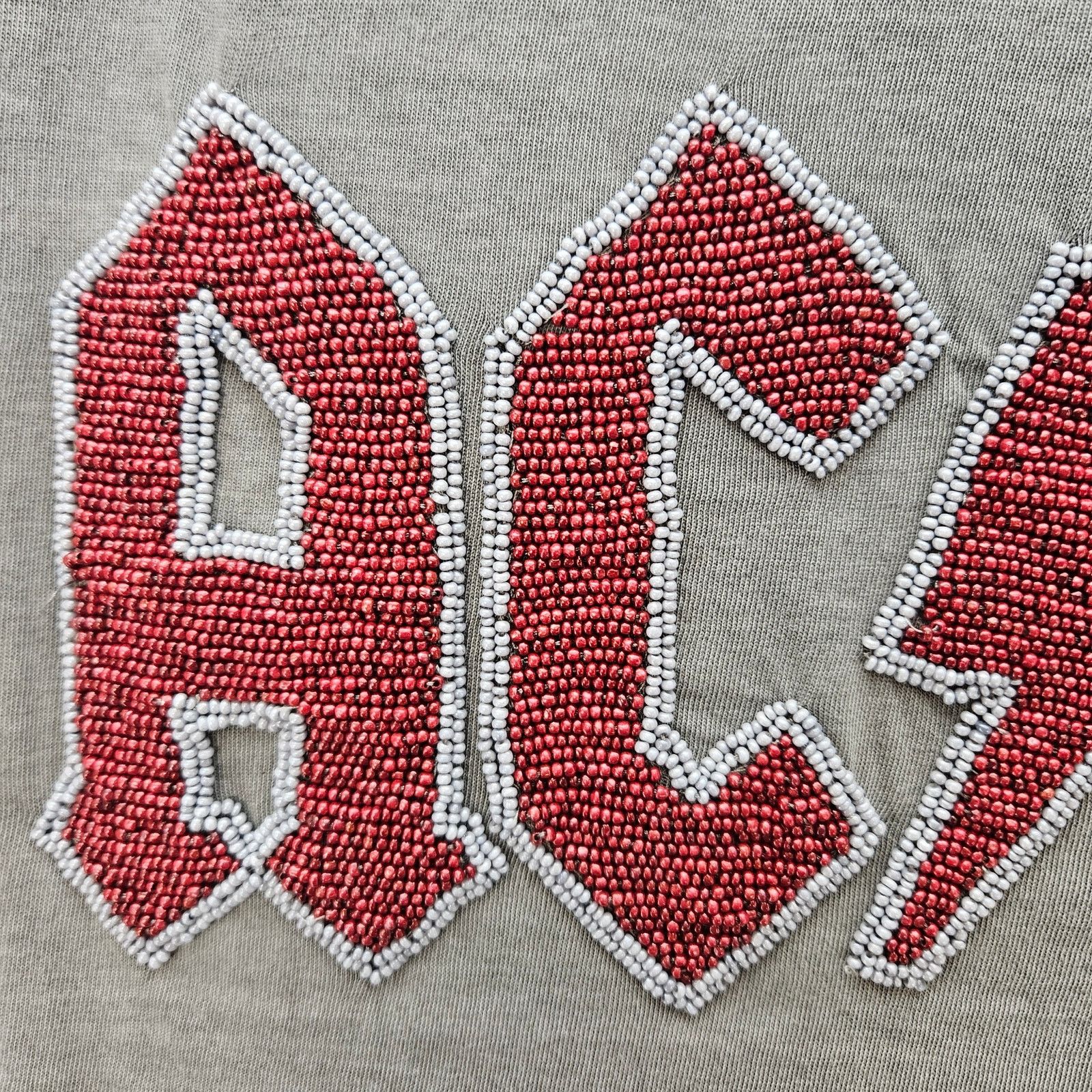 Lucky Brand LUCKY BRAND WOMEN'S SMALL ACDC BEADS LOGO DISTRESSED GREY T Size S / US 4 / IT 40 - 3 Thumbnail