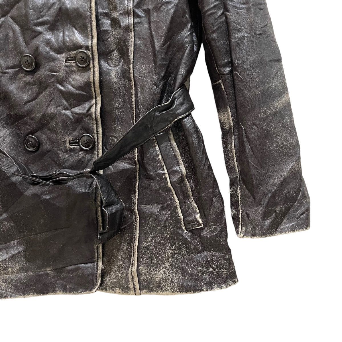 Genuine Leather × Vintage Vintage Rang Musee Genuine Leather Button Jacket Size S / US 4 / IT 40 - 5 Thumbnail