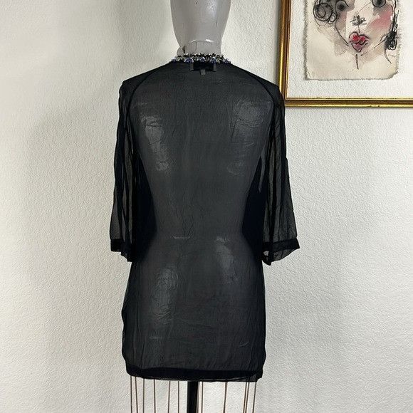 3.1 Phillip Lim 3.1 Phillip Lim Sonomama Oversize Tee with Beaded Collar She Size XS / US 0-2 / IT 36-38 - 9 Thumbnail