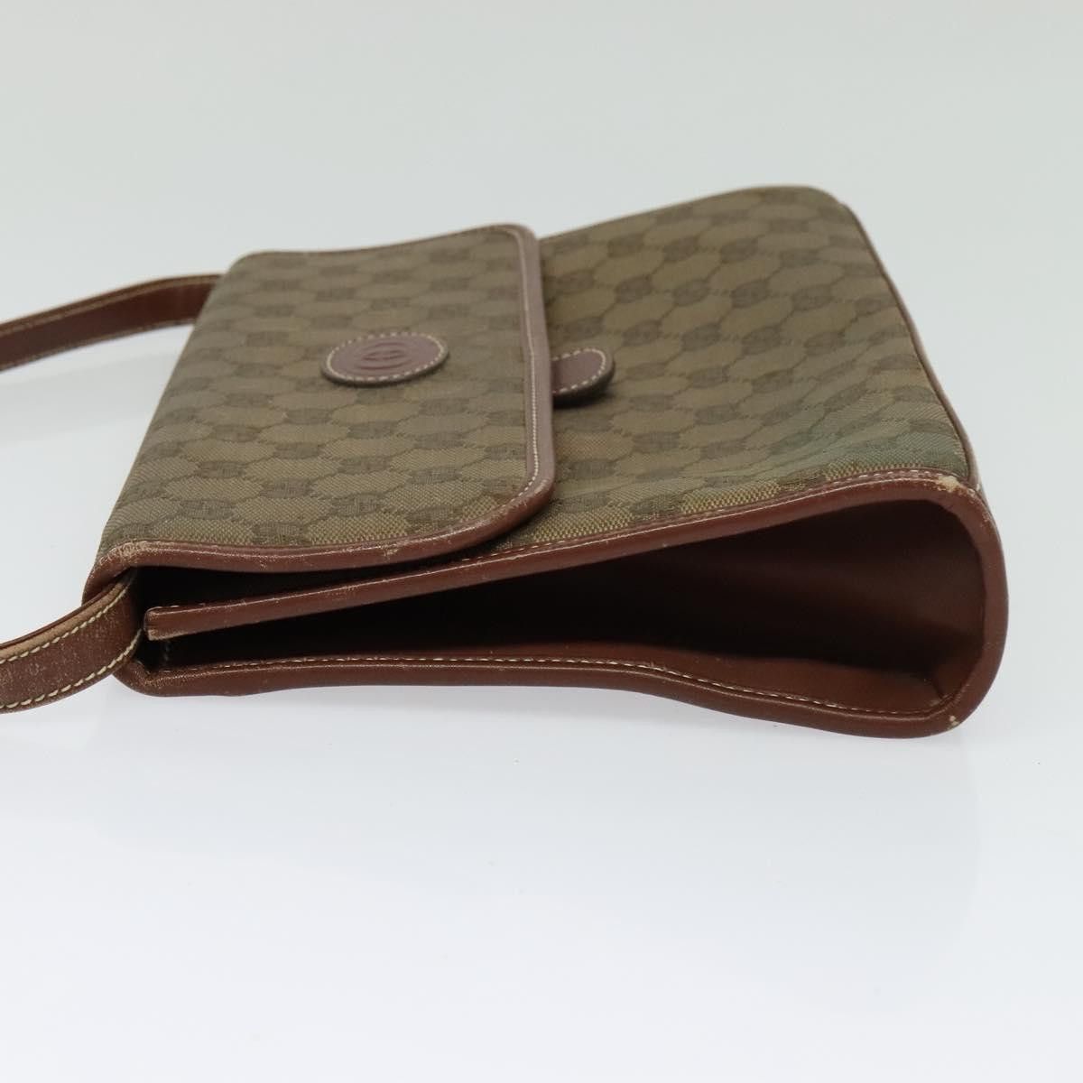 Gucci GUCCI GG Canvas Shoulder Bag Brown Gold 004 49 004 49 Size ONE SIZE - 4 Thumbnail