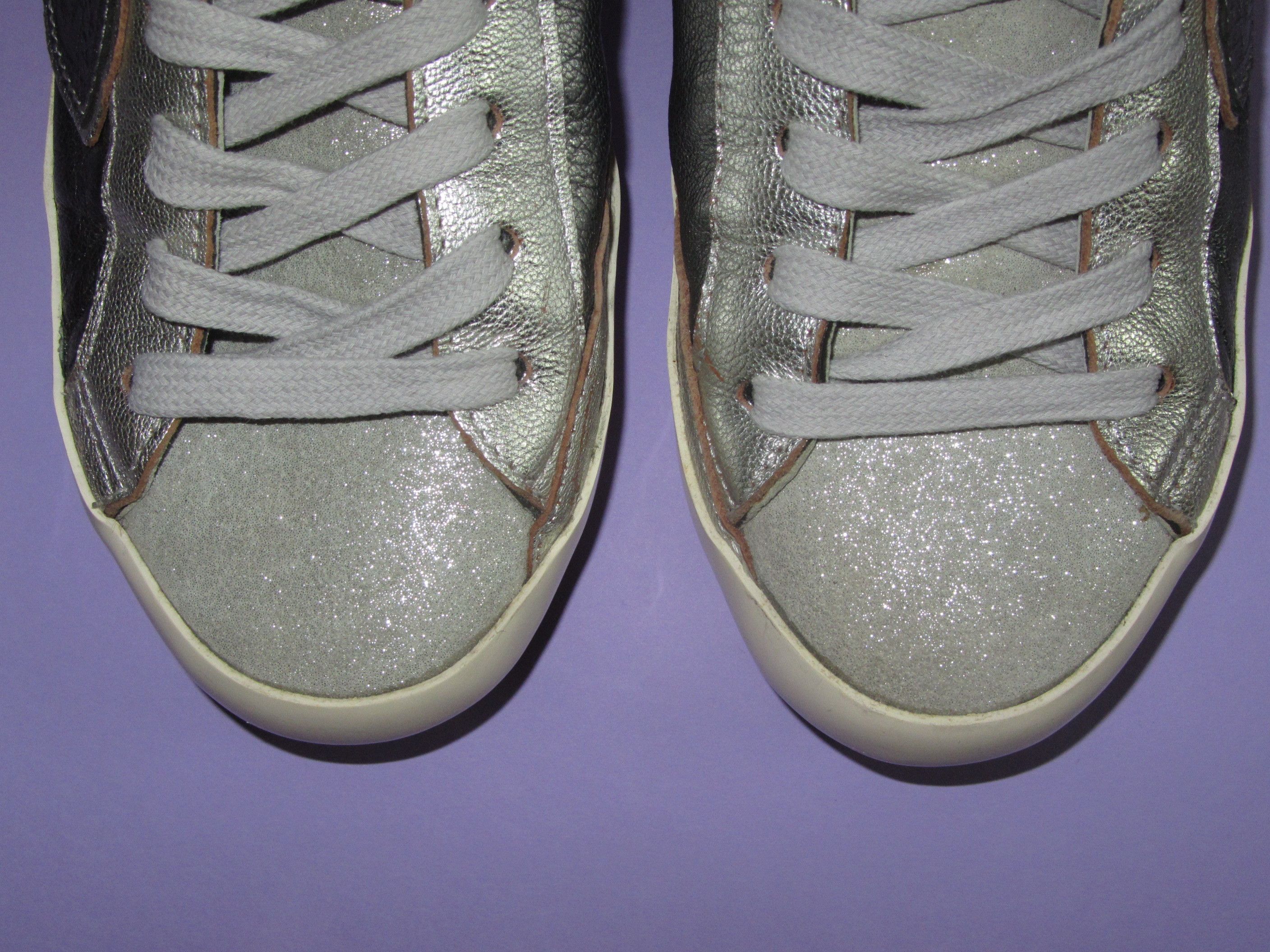 Philippe Model Philippe Model Paris Low Silver Leather Sneakers Size EU 36 Size US 6 / IT 36 - 5 Thumbnail