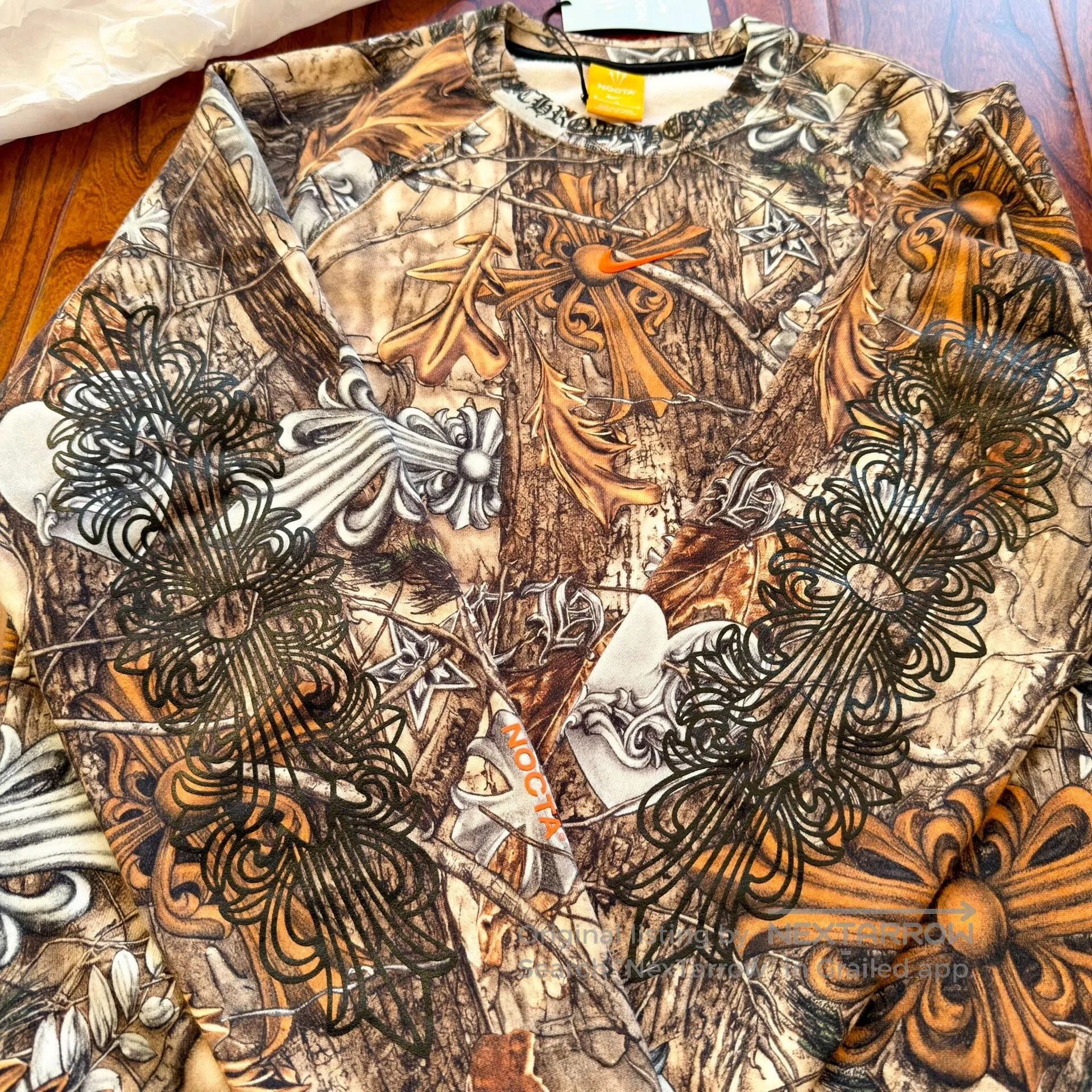 Chrome Hearts chrome hearts drake nike hoodie with floral print. Size US M / EU 48-50 / 2 - 3 Thumbnail