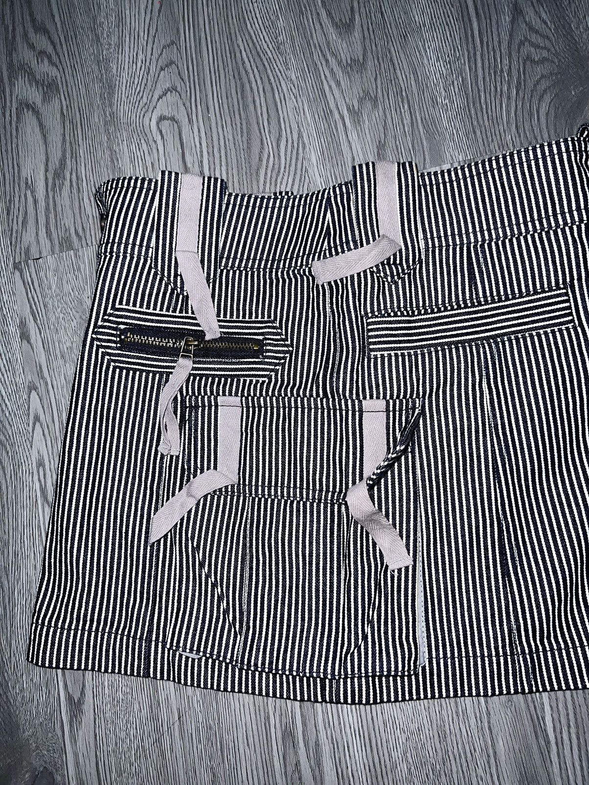Japanese Brand Vintage Y2k stripe pocket skirt 💙💎 Size 27" / US 4 / IT 40 - 5 Thumbnail