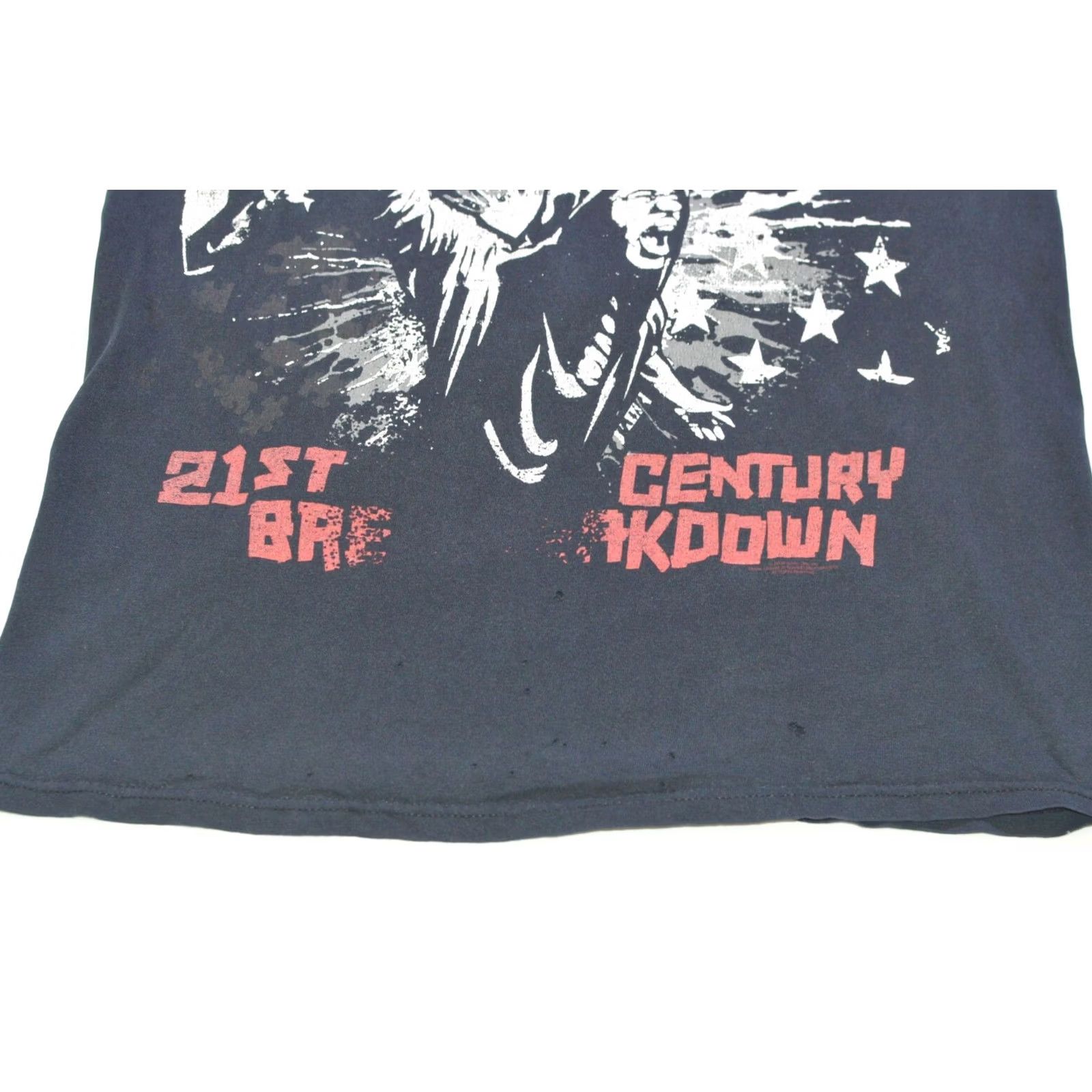Gildan Gildan T-Shirt Distressed Vintage 21st Century Breakdown 2009 Black Day Tee Sz M Mens Size US M / EU 48-50 / 2 - 3 Thumbnail
