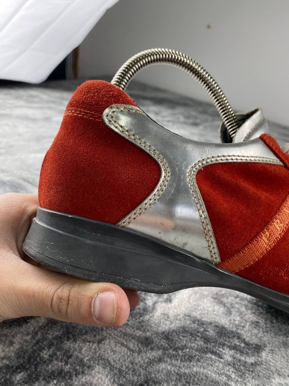 Prada Prada Sport Suede Colorblock Pattern Athletic Sneakers Size US 9 / IT 39 - 7 Thumbnail