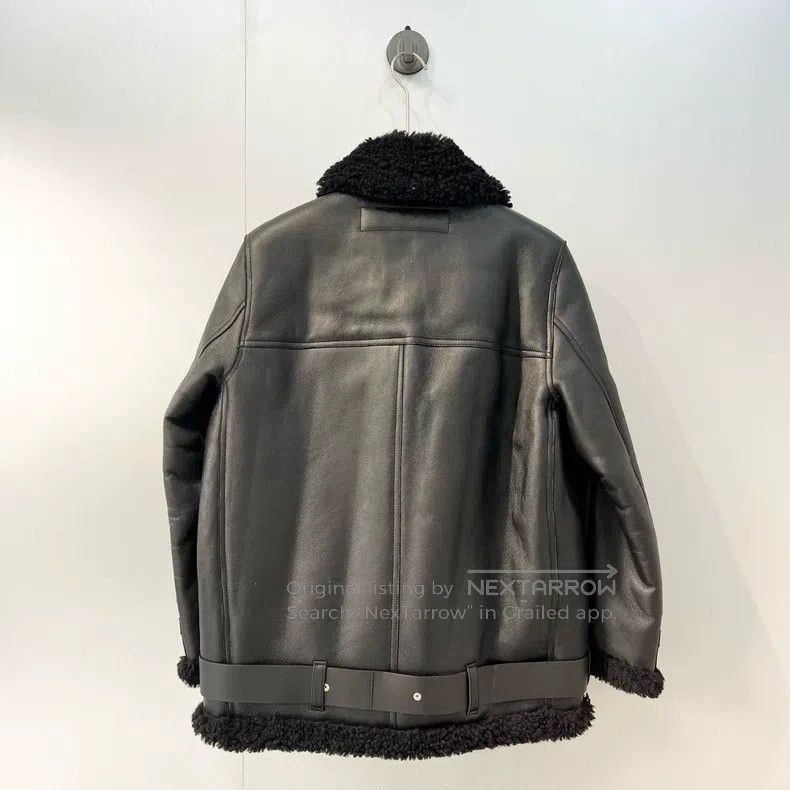 Acne Studios Acne Studios Leather and Fur Pure Black Jacket Size XS / US 0-2 / IT 36-38 - 9 Thumbnail