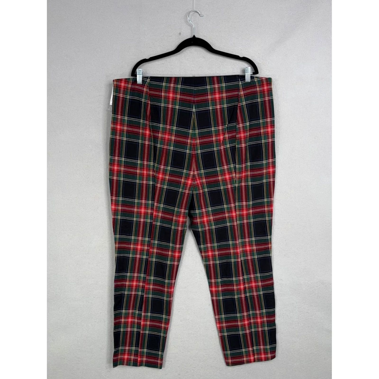 Old Navy Old Navy Womens 22 Multicolor Plaid Extra High Rise Pixie Skinny Stretch NWT Pants Size 40" / US 18 - 7 Thumbnail
