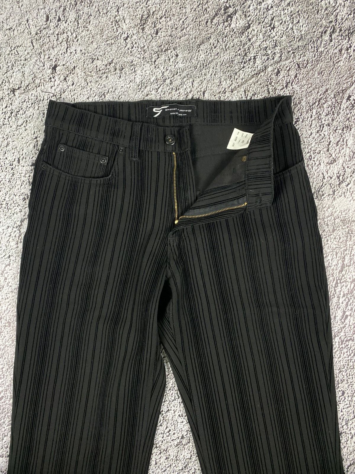 Vintage Vintage Y2K striped straight avantgarde pants oldmoney Size US 30 / EU 46 - 4 Thumbnail