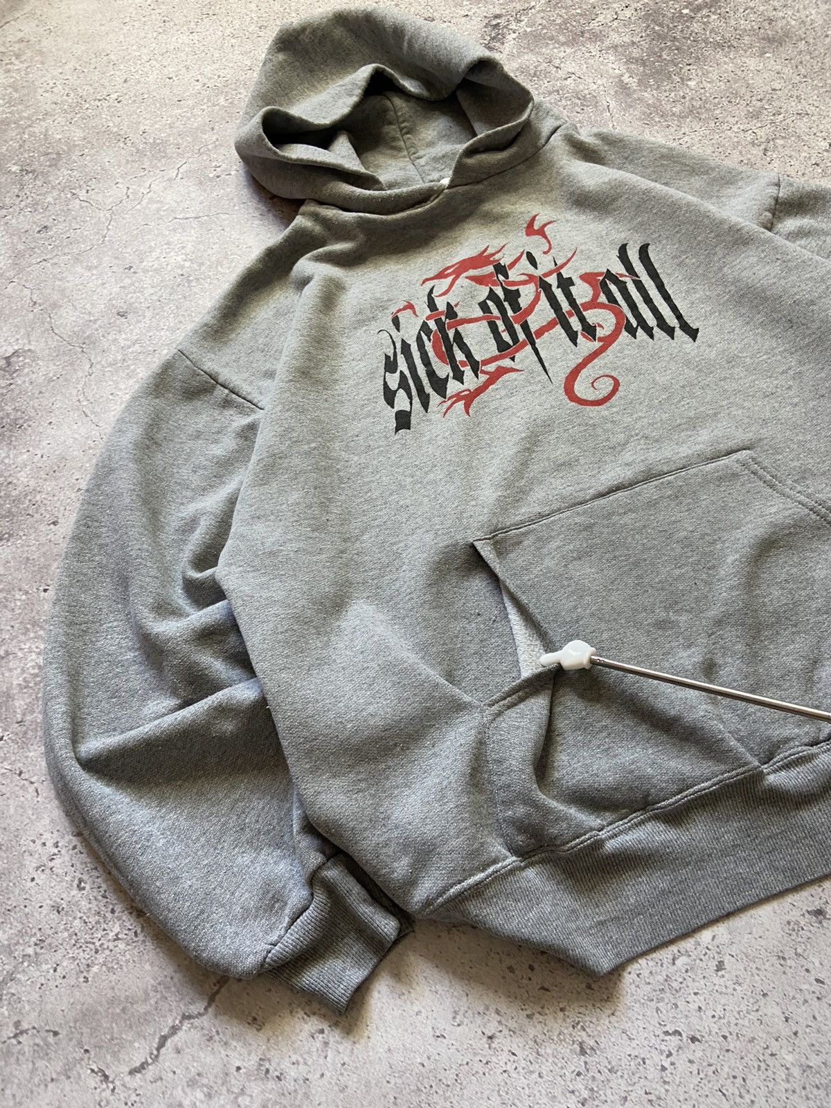 Vintage Vintage 90’s “SICK OF IT ALL” Hardcore Hoodie Size US XL / EU 56 / 4 - 3 Thumbnail