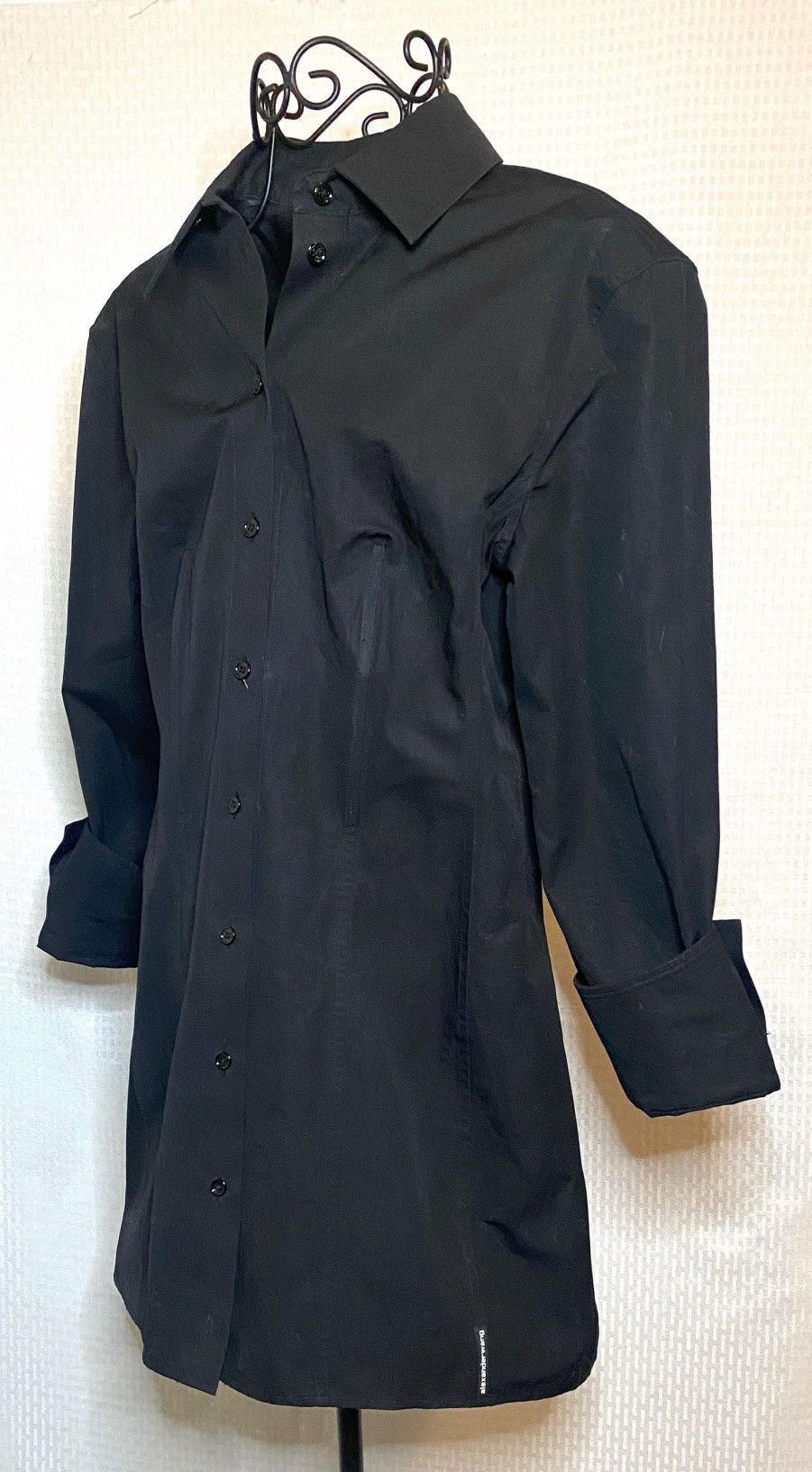 Alexander Wang Alexander Wang Long-Sleeve Cotton Shirtdress in Black Size M / US 6-8 / IT 42-44 - 8 Thumbnail