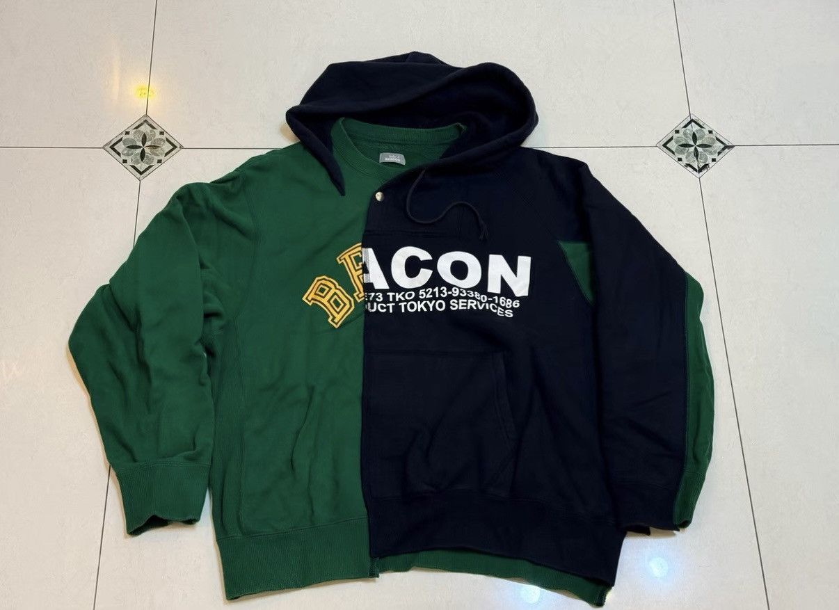 Kolor KOLOR BEACON Block Deconstructed Hoodie Sweatshirt Size US S / EU 44-46 / 1 - 1 Thumbnail