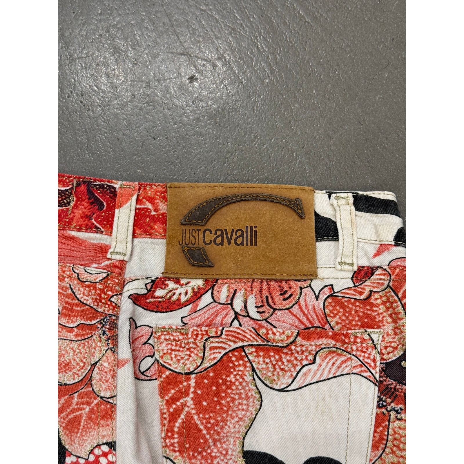 Roberto Cavalli 2000s Cavalli floral print pants Size US 27 - 6 Thumbnail