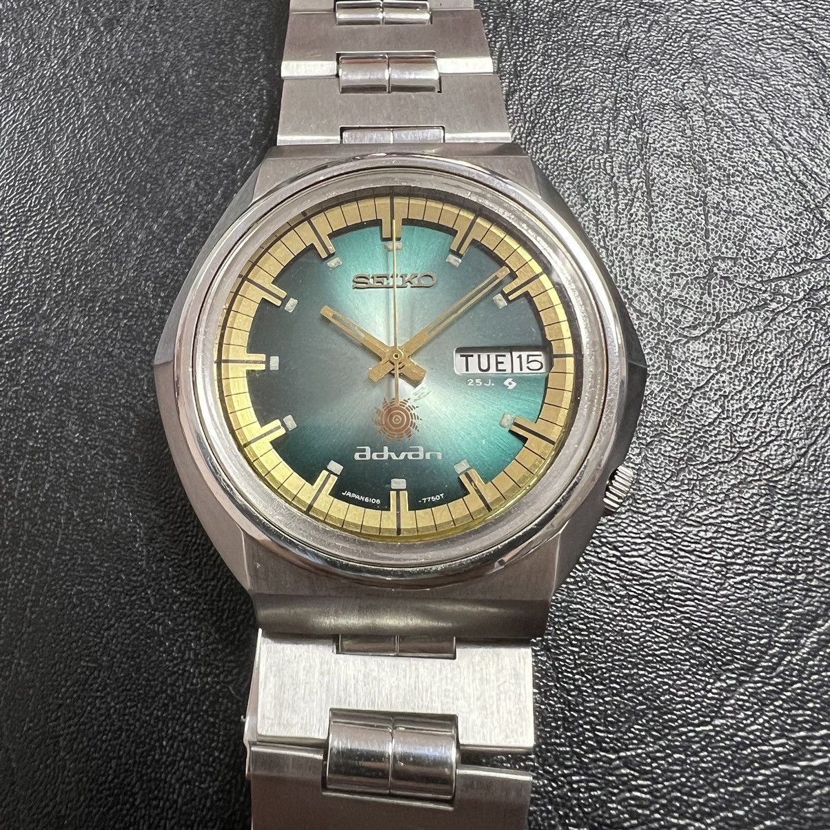 Seiko × Vintage JDM Seiko Advan 6106-7570 vintage 1972 watch turquoise gold Size ONE SIZE - 2 Thumbnail