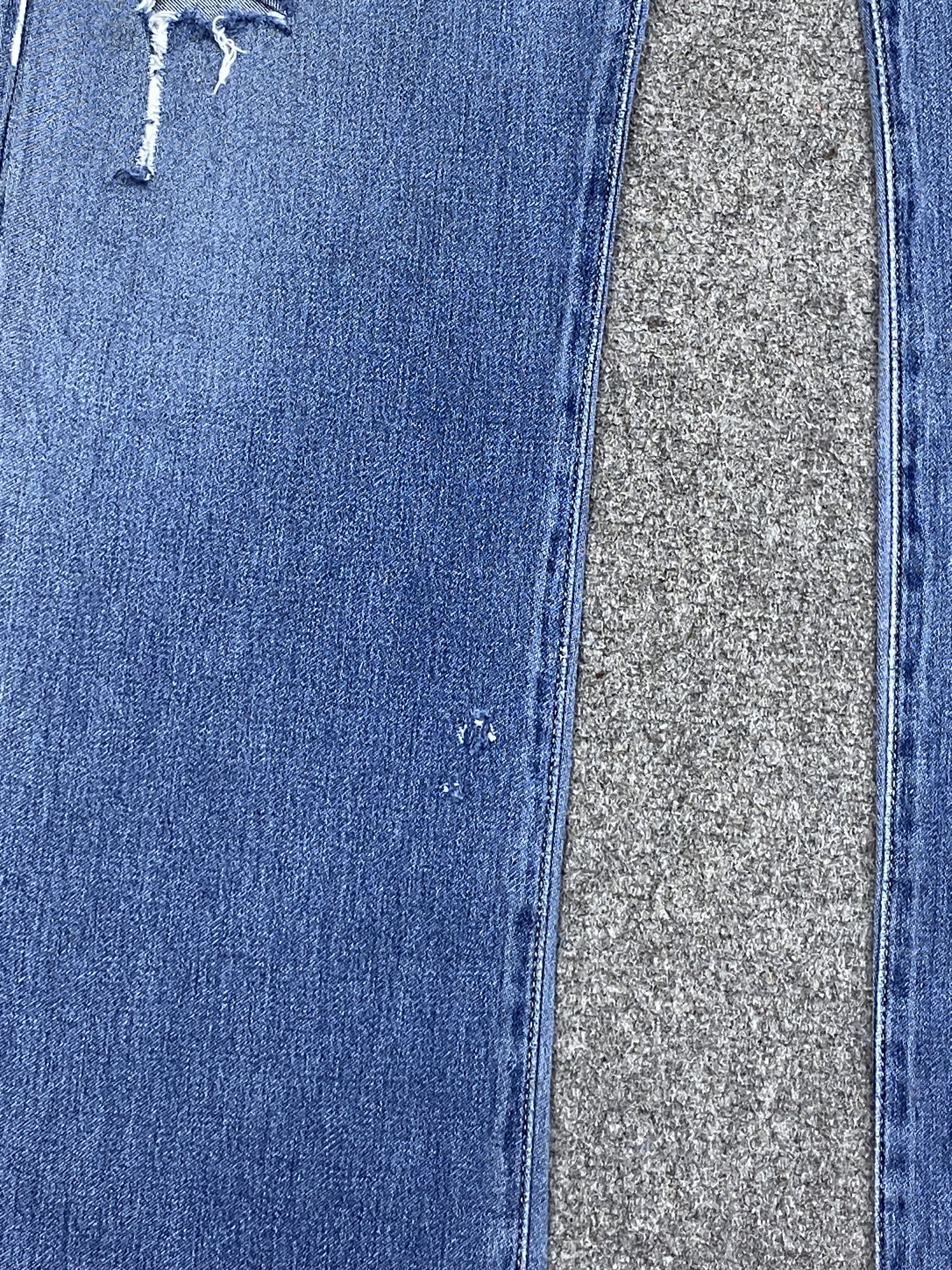 Japanese Brand Vintage Blueway Distressed Faded Blue Jeans DP2746 Size US 28 / EU 44 - 10 Thumbnail