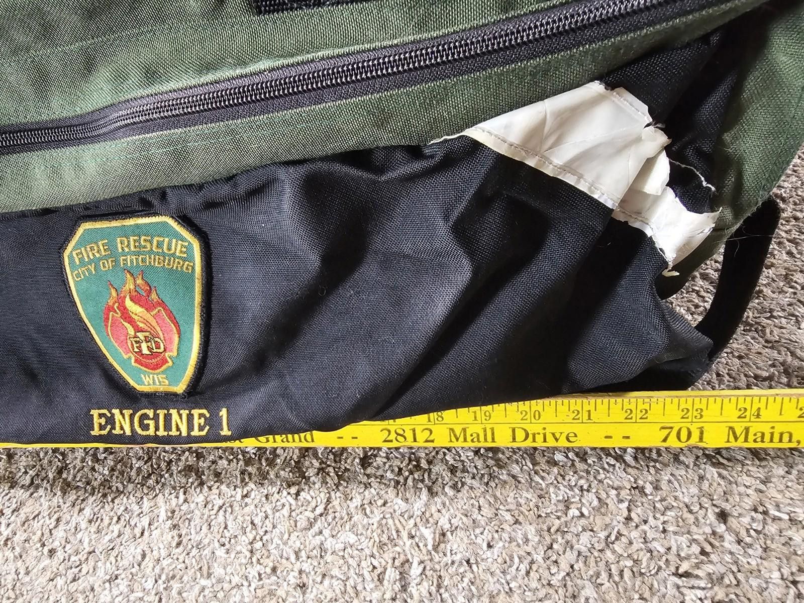 Other Fire Rescue City Of Fitchburg ENGINE 1 green duffle DAMAGED Size ONE SIZE - 6 Thumbnail