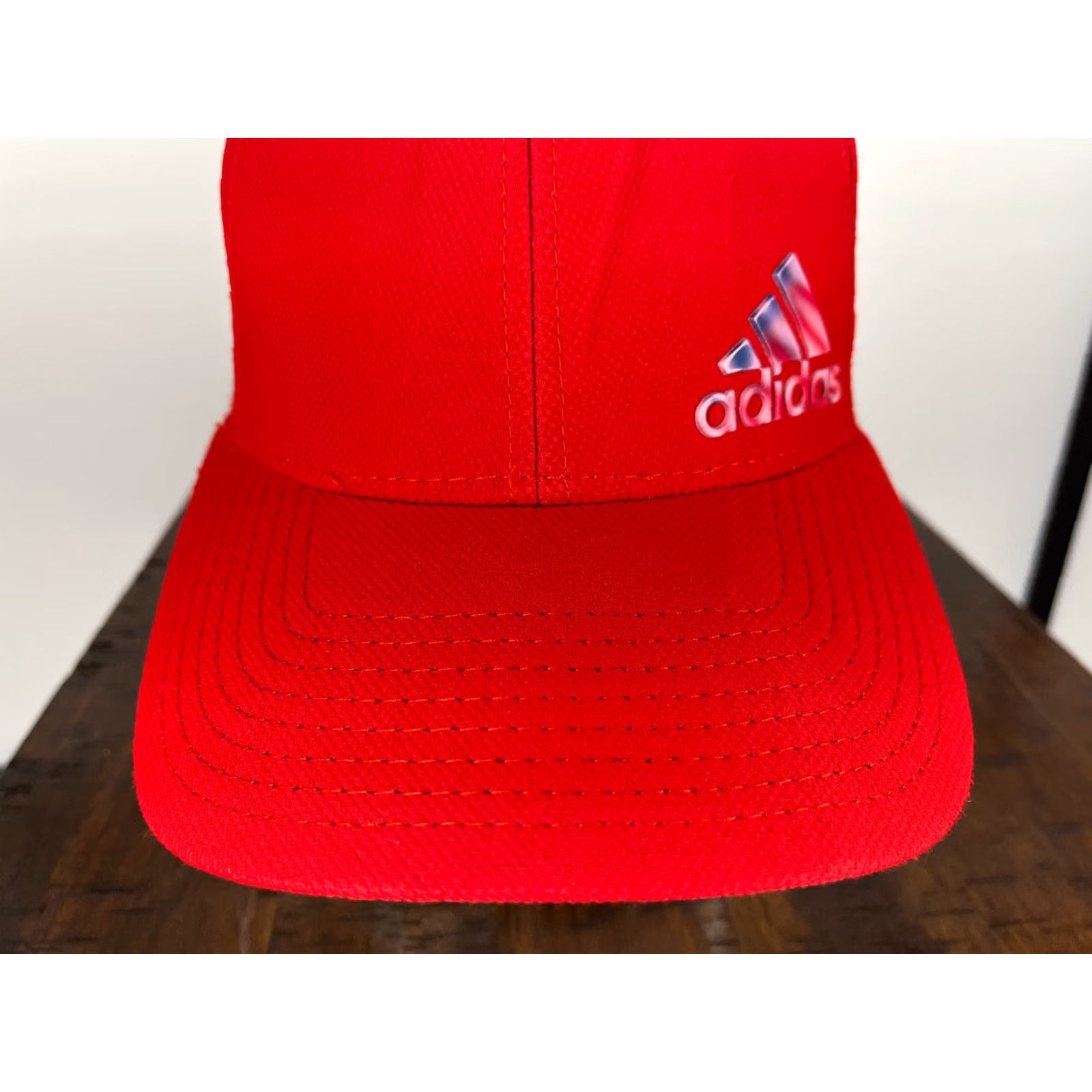 Adidas Adidas Hat Cap Fitted Adult One Size Red Aeroready Polyester Spandex Blend Golf Hat/Cap Adult One Size Red Adidas Baseball Cap Logo 90s style Mens Size ONE SIZE - 3 Thumbnail