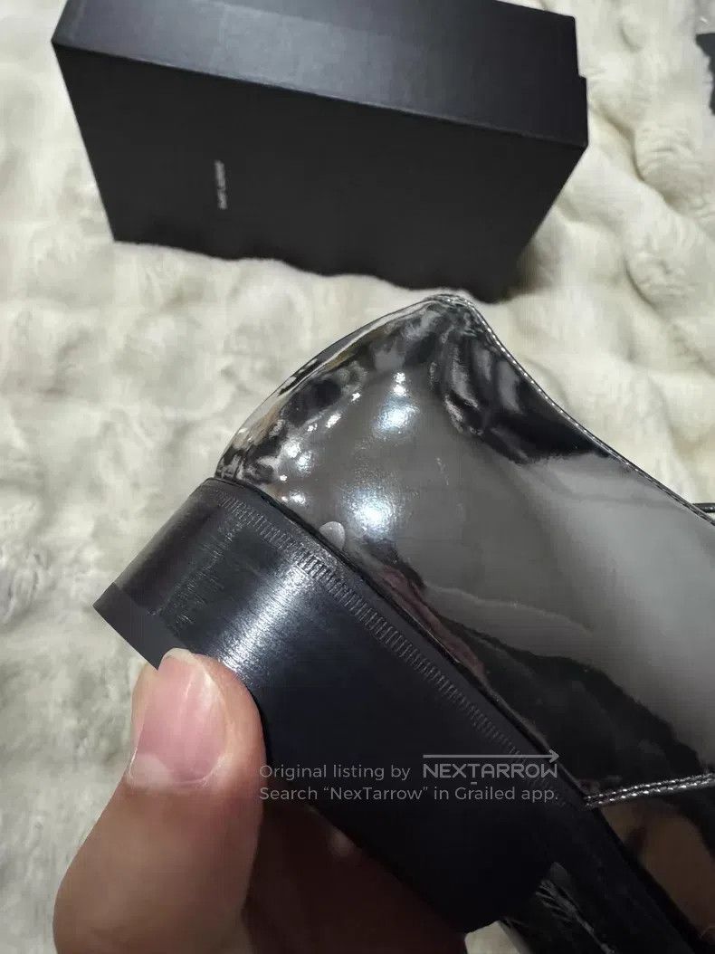 Saint Laurent Paris Saint Laurent Paris Metallic Silver Leather Shoes Size US 7 / EU 40 - 7 Thumbnail