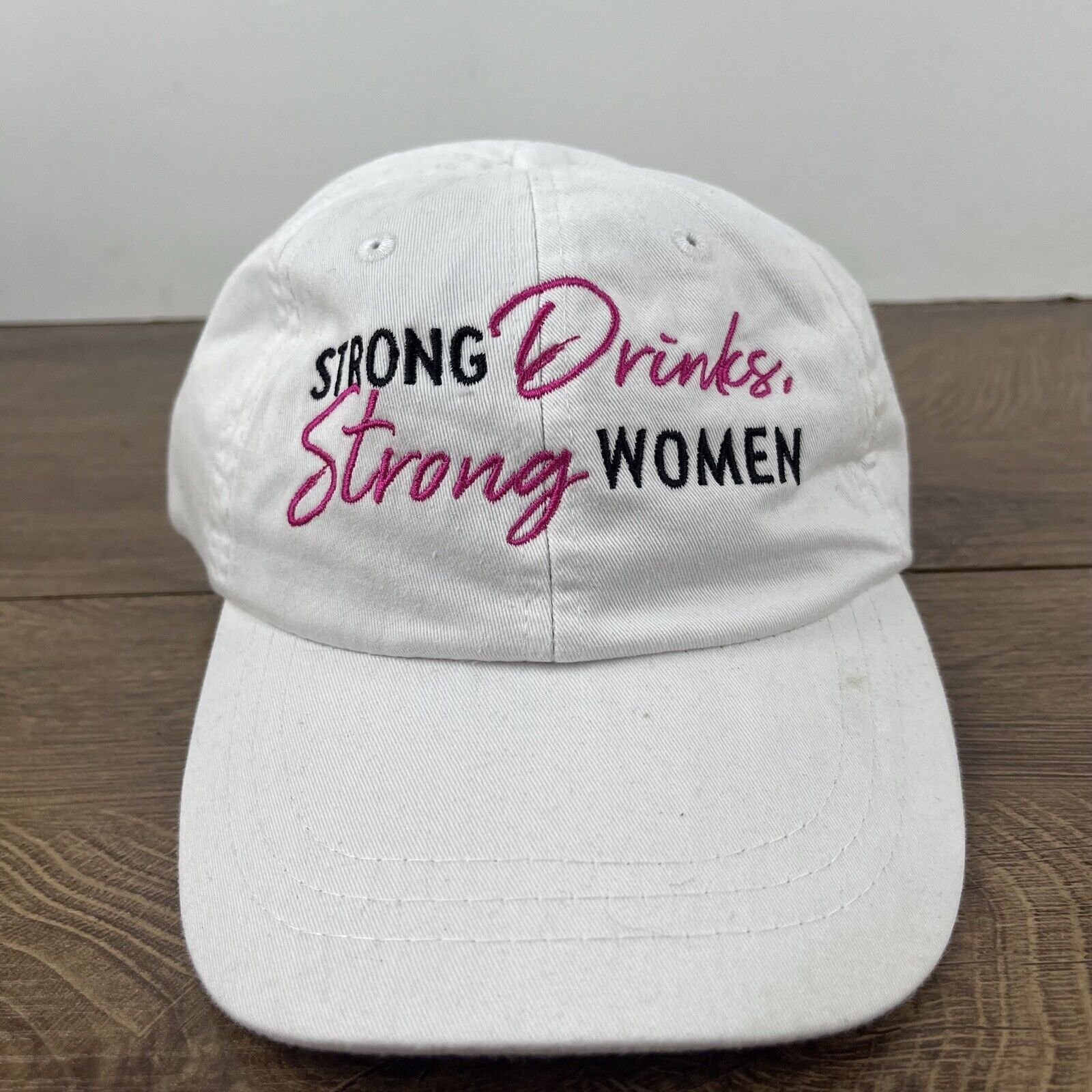 Other Strong Drinks Strong Women Hat White Hat Adjustable White Ad Size ONE SIZE - 6 Thumbnail
