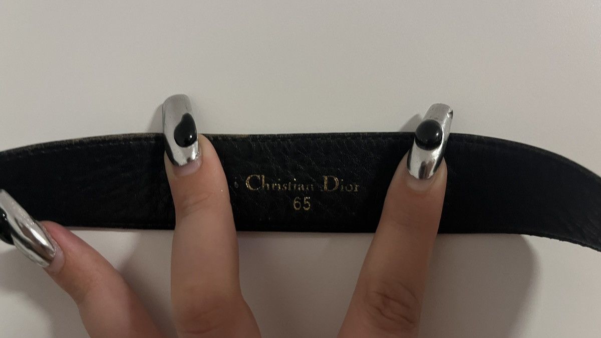 Christian Dior Monsieur × Dior Black and Gold Dior Belt Size ONE SIZE - 4 Thumbnail