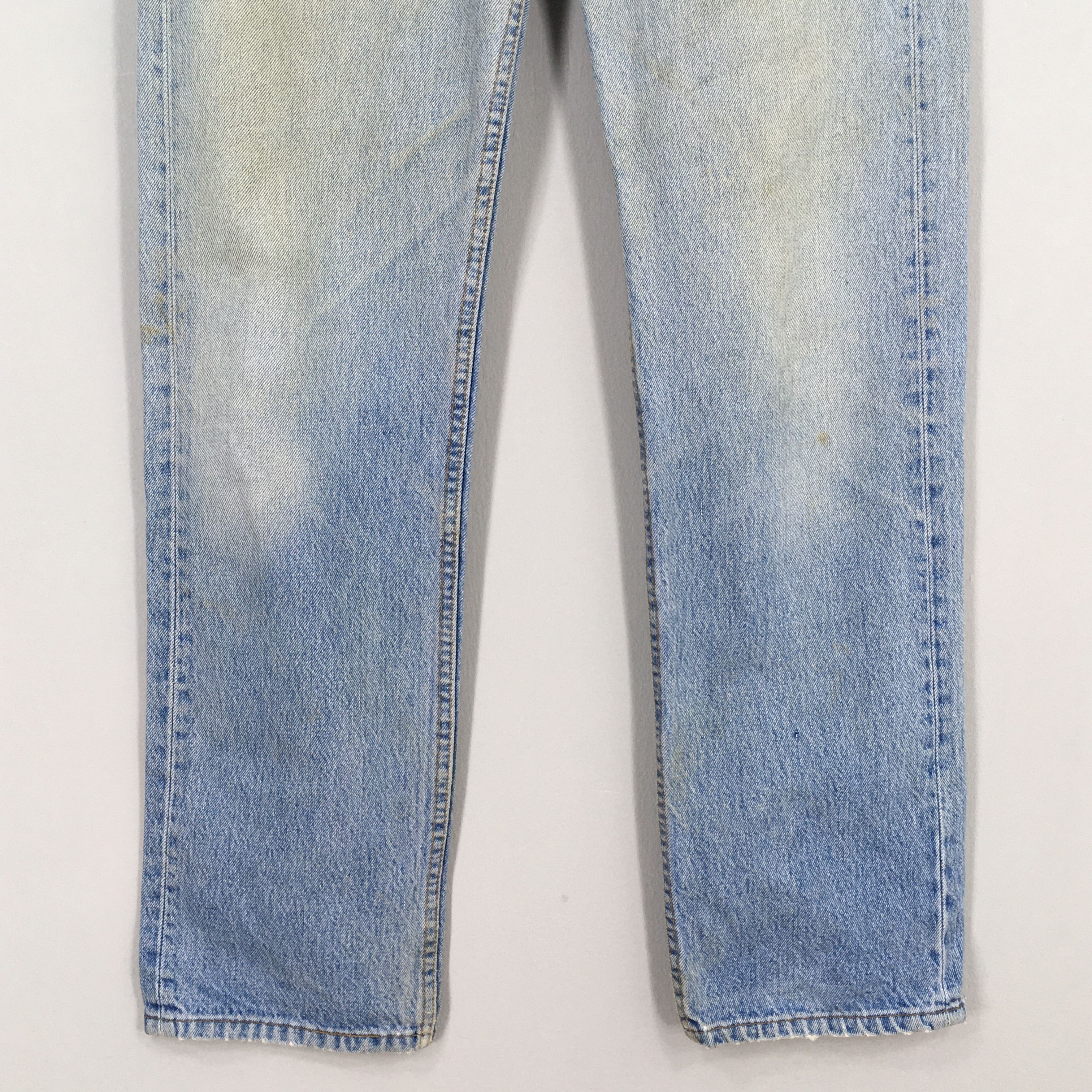 Levi's Size 29x30 Vintage 90s Levi's 501 Faded Blue Jeans S599 Size US 29 - 4 Thumbnail