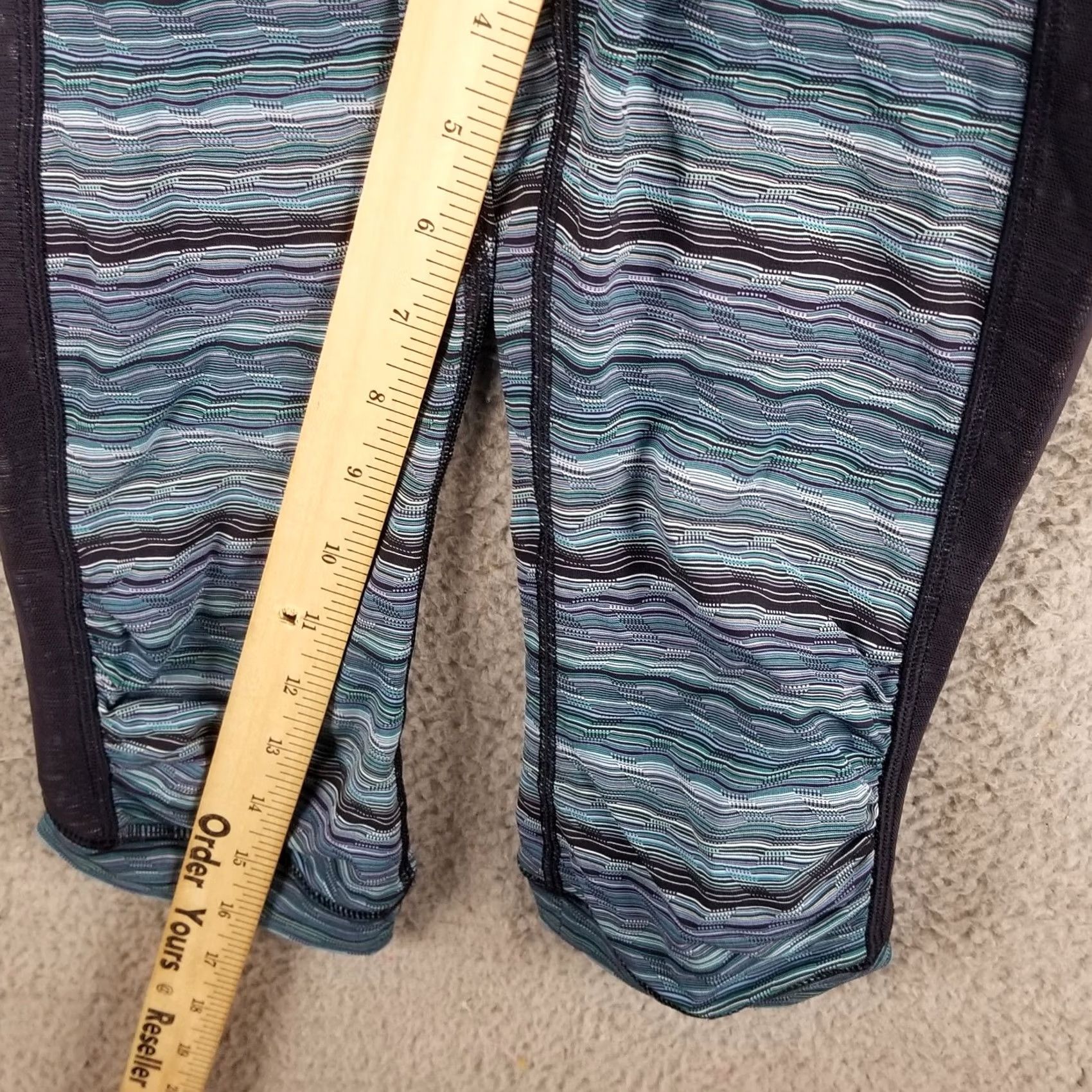 Lululemon Lululemon Stop at Nothing Cropped Reflective Dot Leggings Capris Size 4 Women Black Nylon Lycra Slim Skinny Pull On Casual Activewear Athleisure Size 27" / US 4 / IT 40 - 5 Thumbnail