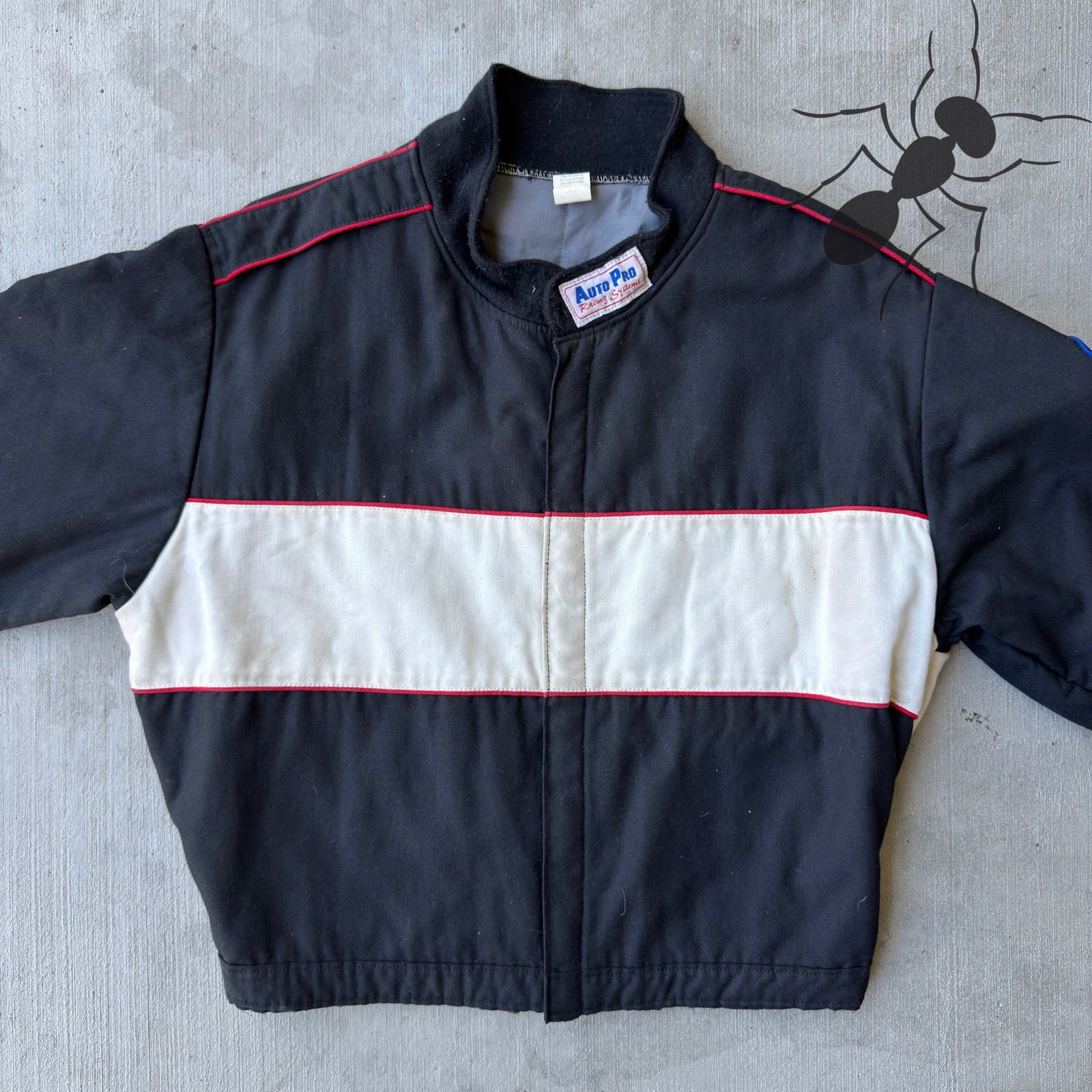 NASCAR × Vintage Black / white cropped racing work wear jacket Size US L / EU 52-54 / 3 - 3 Thumbnail