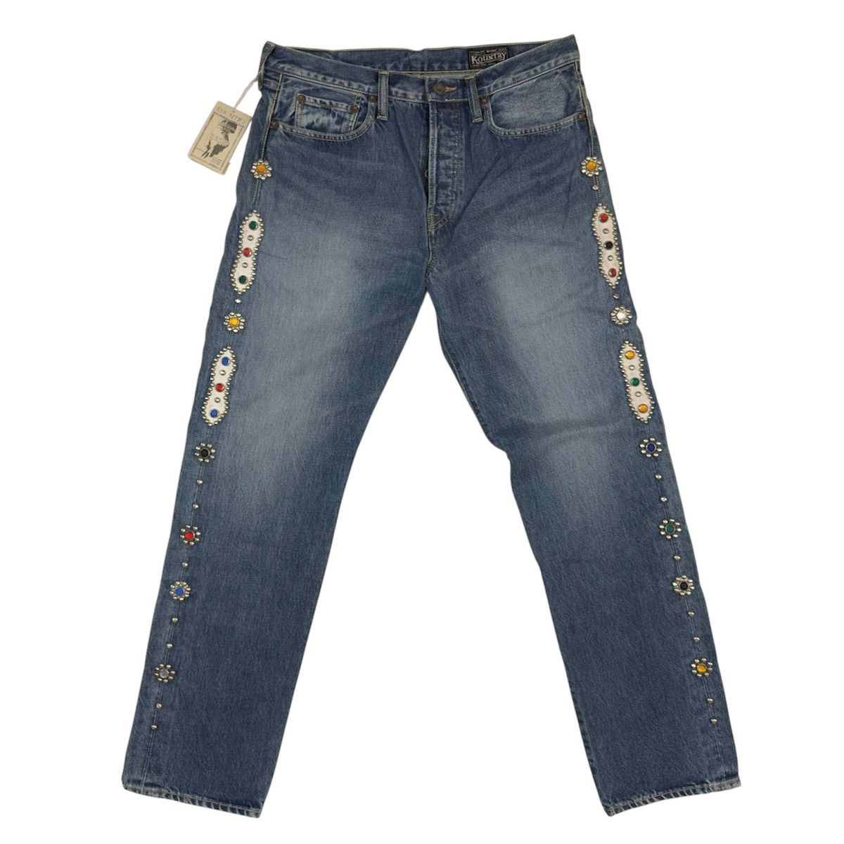 Kapital KAPITAL Monkey CISCO studded denim jeans Size US 34 / EU 50 - 1 Thumbnail