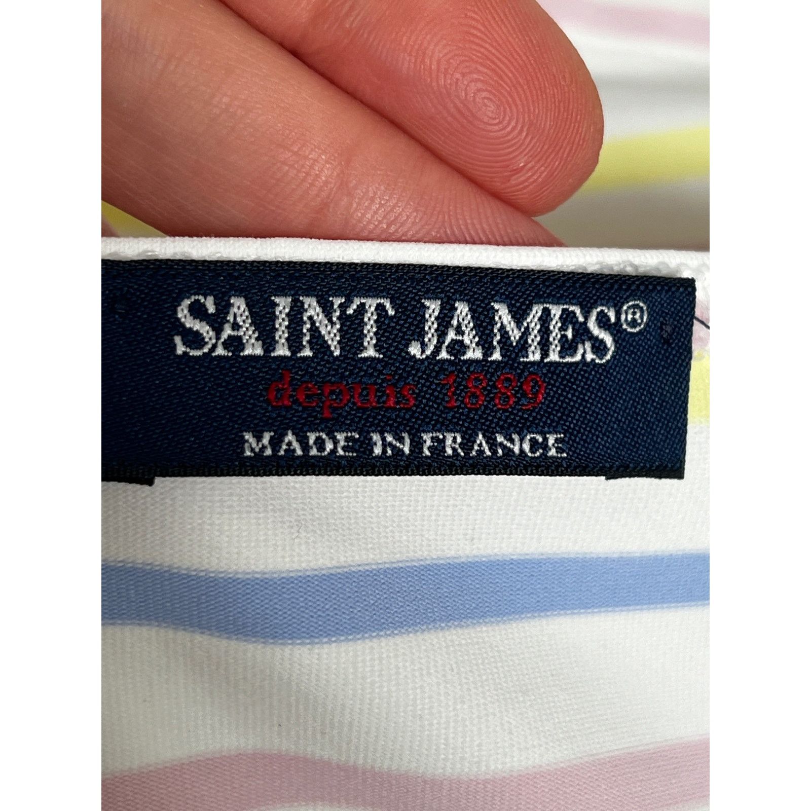 Saint James Saint James Breton Striped 3/4 Sleeve Garde-Cote Tee/6 Size M / US 6-8 / IT 42-44 - 5 Thumbnail