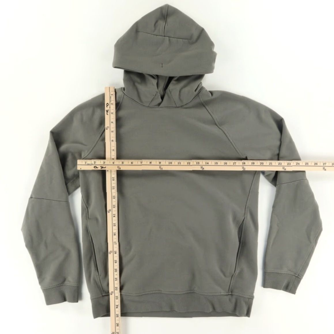 Lululemon Lululemon City Sweat Solid Long Sleeve Hoodie Olive Green Men's M Size US M / EU 48-50 / 2 - 3 Thumbnail