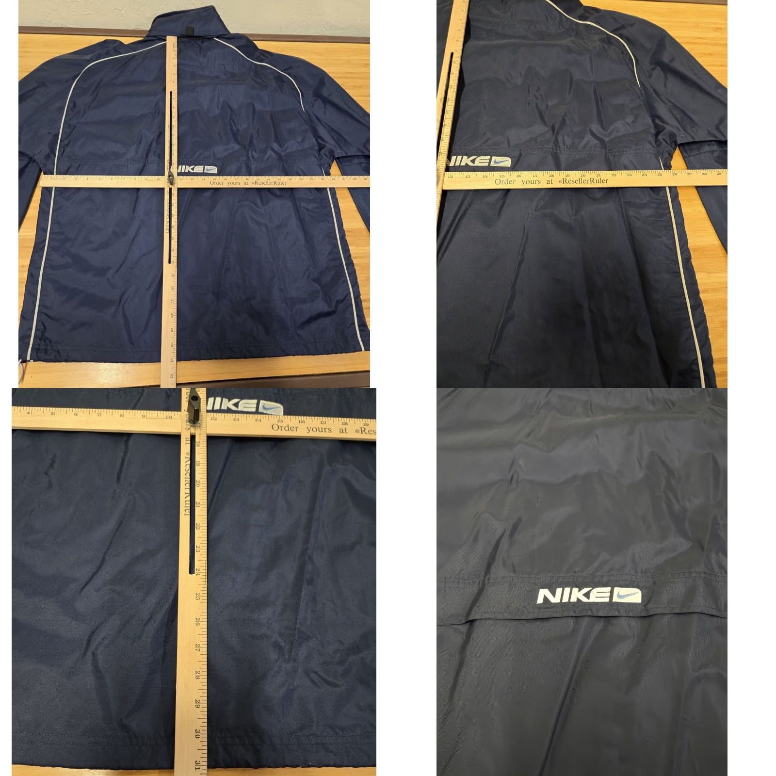 Nike VINTAGE Nike Jacket Windbreaker 1/4 Zip Pullover Large Blue Nike Air 90s Mens Size US L / EU 52-54 / 3 - 8 Thumbnail