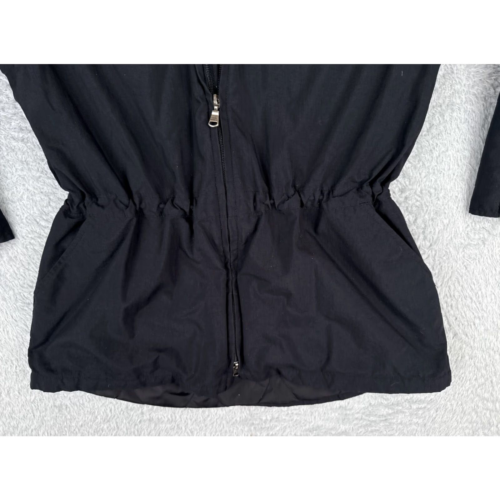 Eddie Bauer Eddie Bauer Jacket Women Medium Black Full Zip Fleece Lined Cinch Polyester Size M / US 6-8 / IT 42-44 - 5 Thumbnail