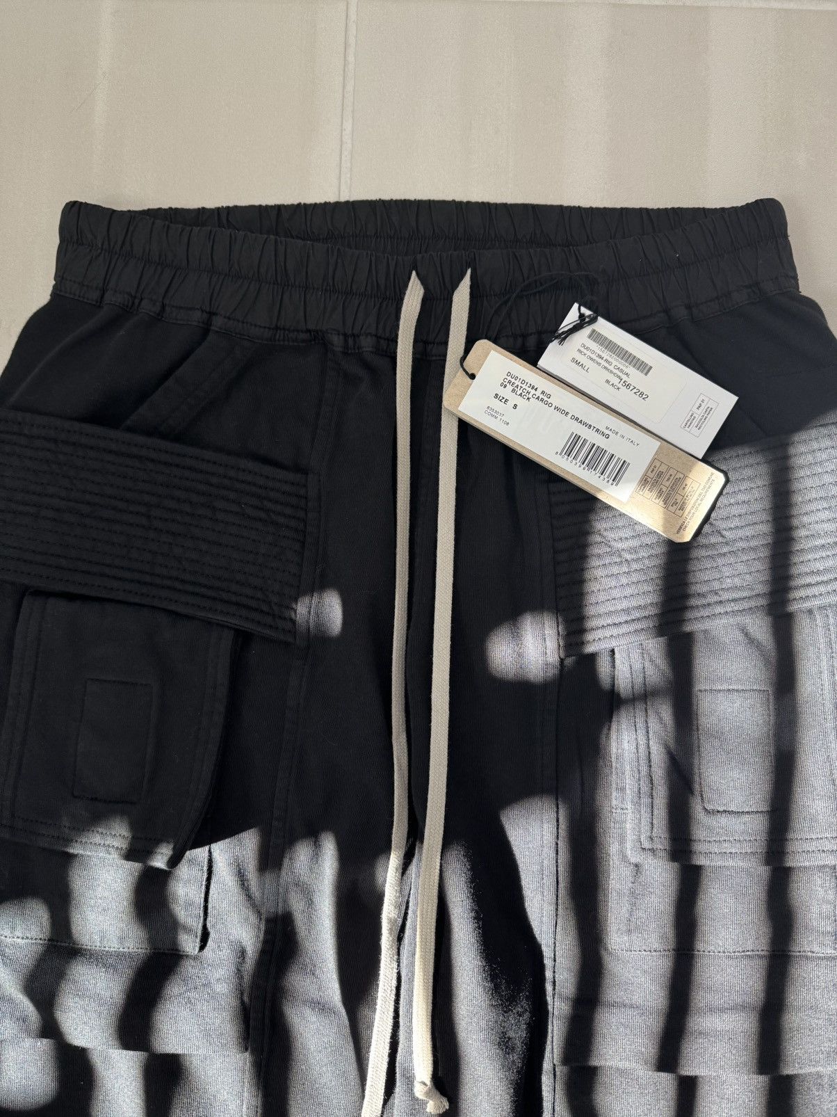 Rick Owens × Rick Owens Drkshdw Rick Owens DRKSHDW SS24 Creatch Cargo Wide Sweapants Size US 30 / EU 46 - 2 Thumbnail