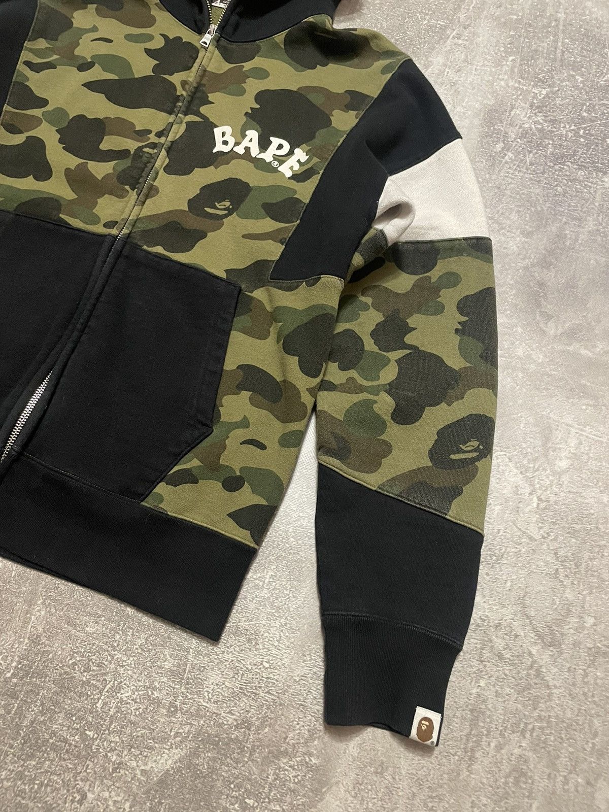 Bape 1st Camo Color Block Full Zip Hoodie Size US M / EU 48-50 / 2 - 4 Thumbnail