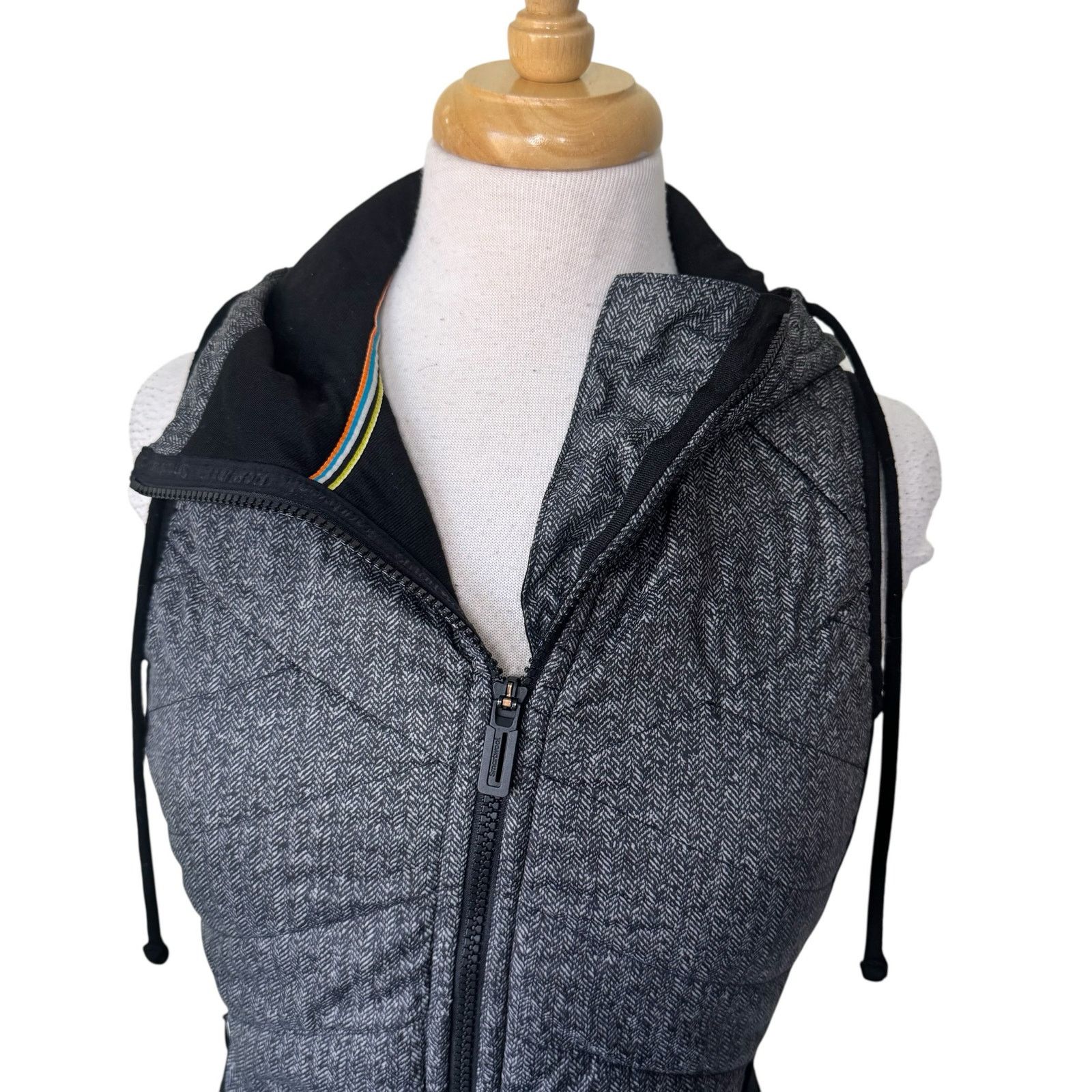 Smartwool SMARTWOOL Merino Wool Double Propulsion Hooded Gray Vest Size XS / US 0-2 / IT 36-38 - 6 Thumbnail