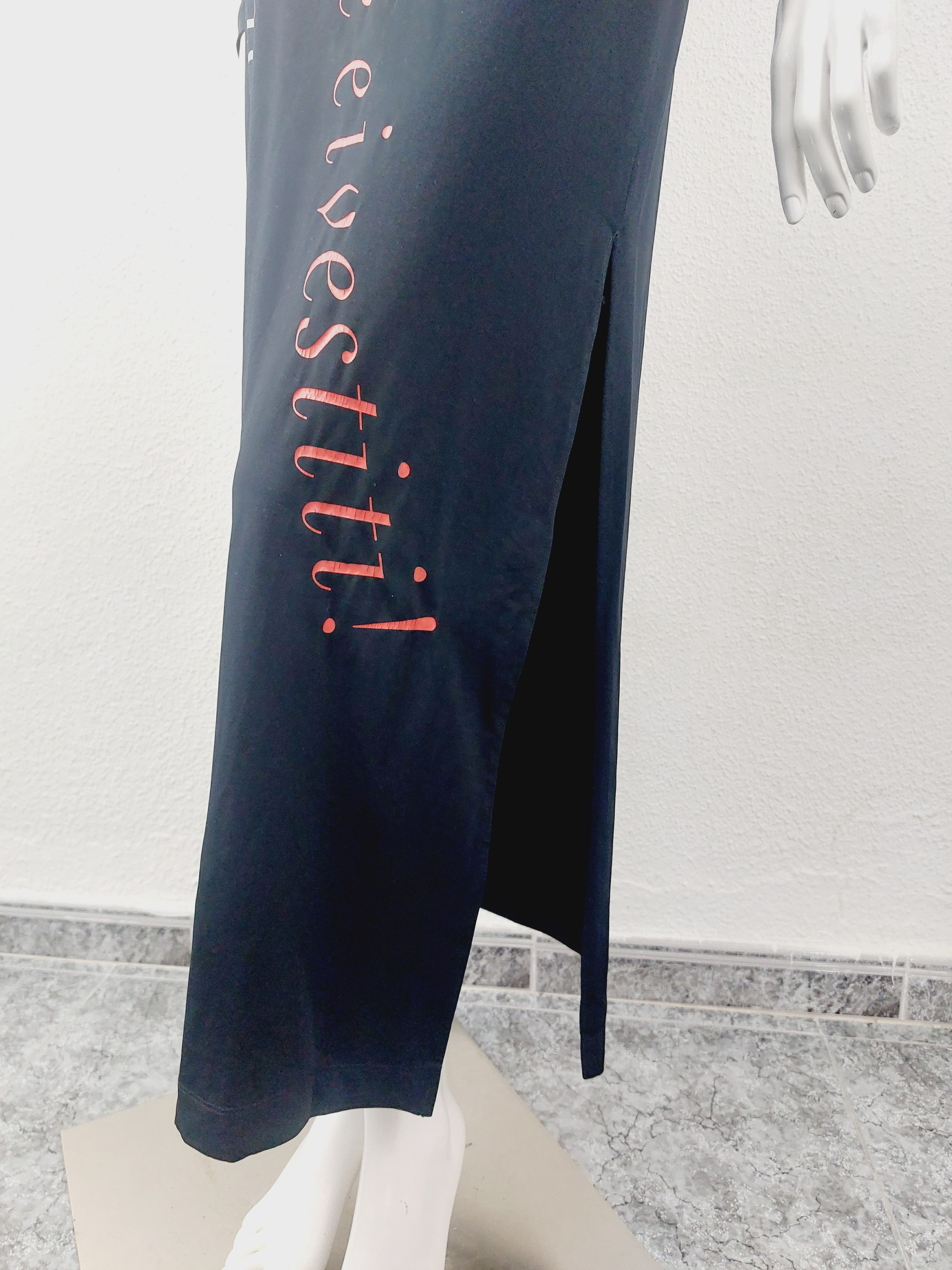 Moschino Moschino Fashion Is No More Slogan Text Moda Maxi Dress Size L / US 10 / IT 46 - 3 Thumbnail