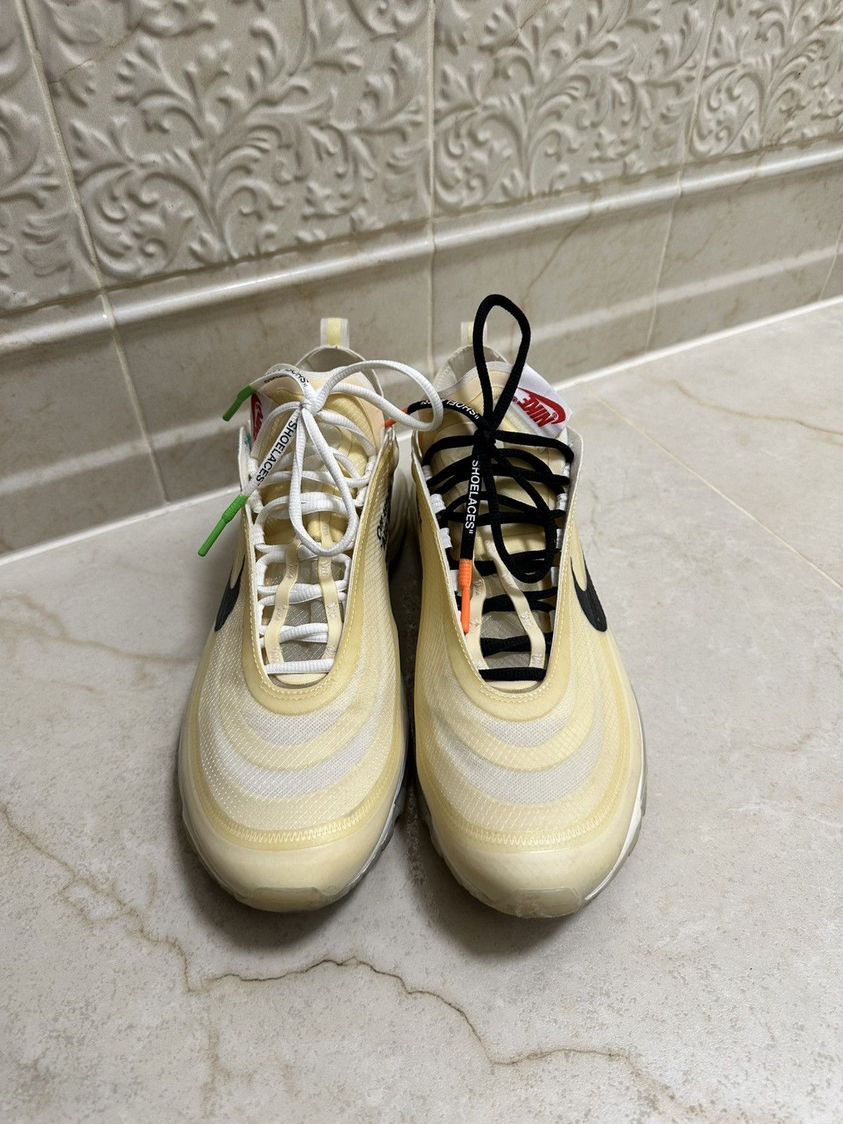 Nike × Off-White × Virgil Abloh Nike Off-White Air Max 97 Sz. 12 Size US 12 / EU 45 - 2 Thumbnail