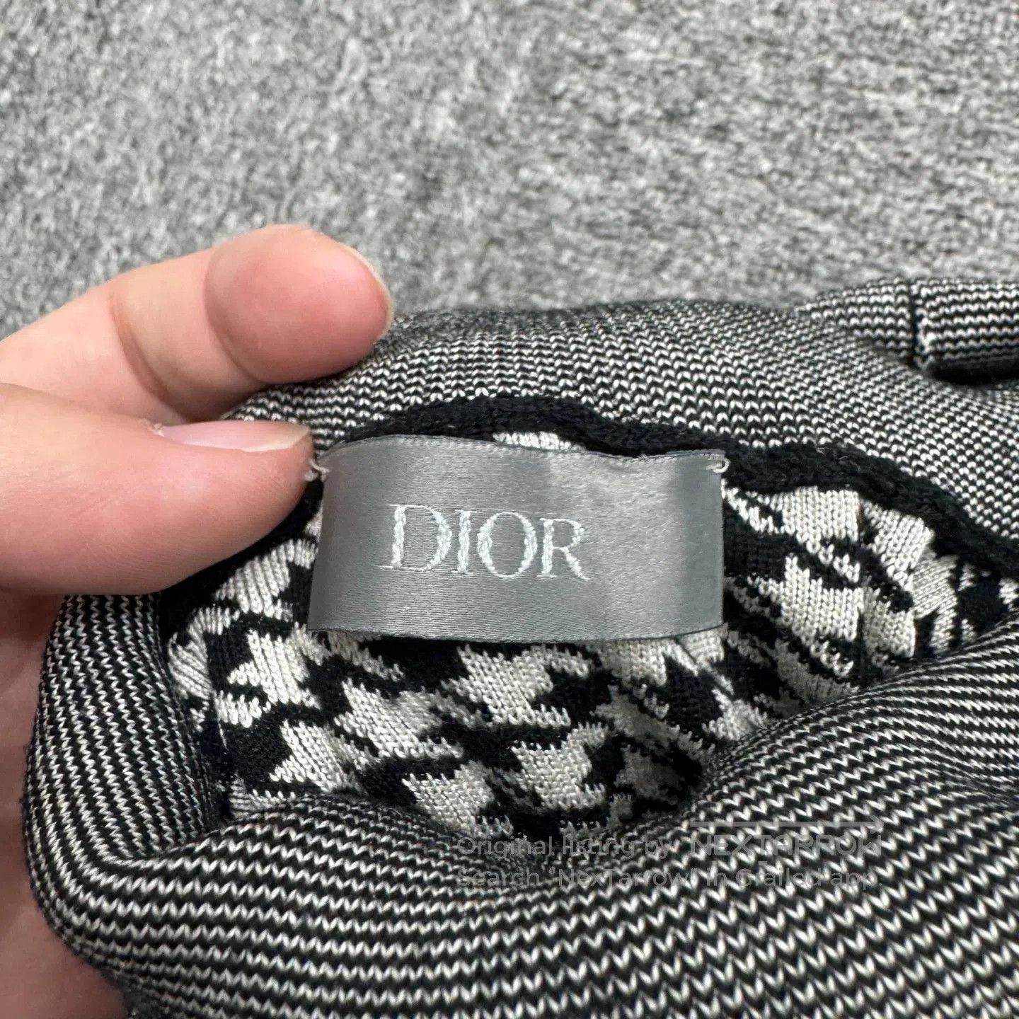 Dior Dior Houndstooth High Neck Wool Shirt. Size US XS / EU 42 / 0 - 2 Thumbnail