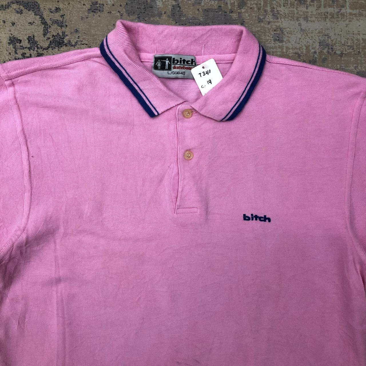 Hook-Ups T341 90s BITCH SKATEBOARD POLO SHIRTS Size US M / EU 48-50 / 2 - 3 Thumbnail