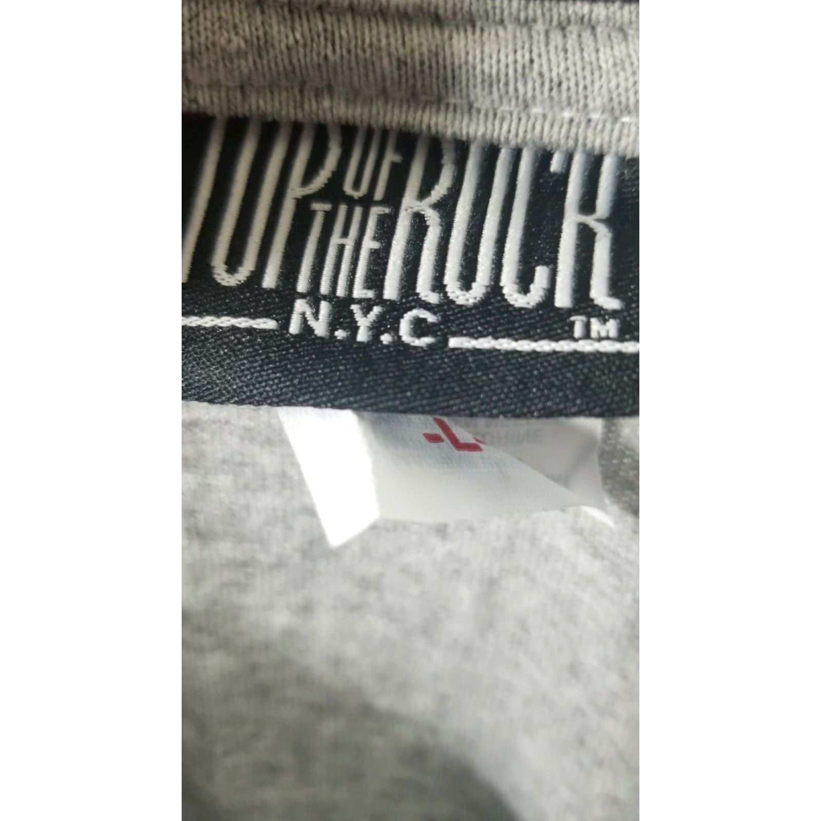 Vintage Vintage Top of the Rock New York Construction Workers Rockefeller Ringer T-Shirt Mens Large Gray Graphic Casual Size US L / EU 52-54 / 3 - 4 Thumbnail