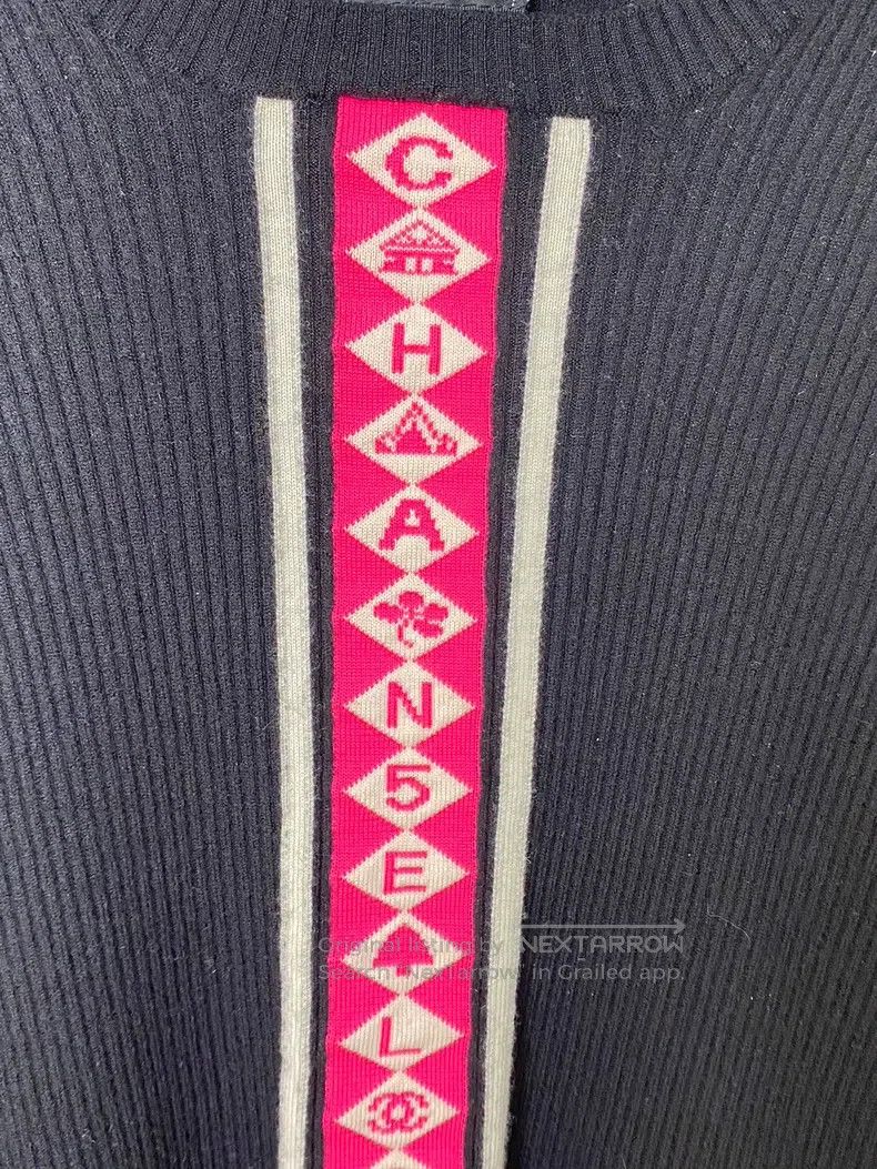 Chanel Chanel Long-sleeved letter striped knitwear Size XS / US 0-2 / IT 36-38 - 5 Thumbnail