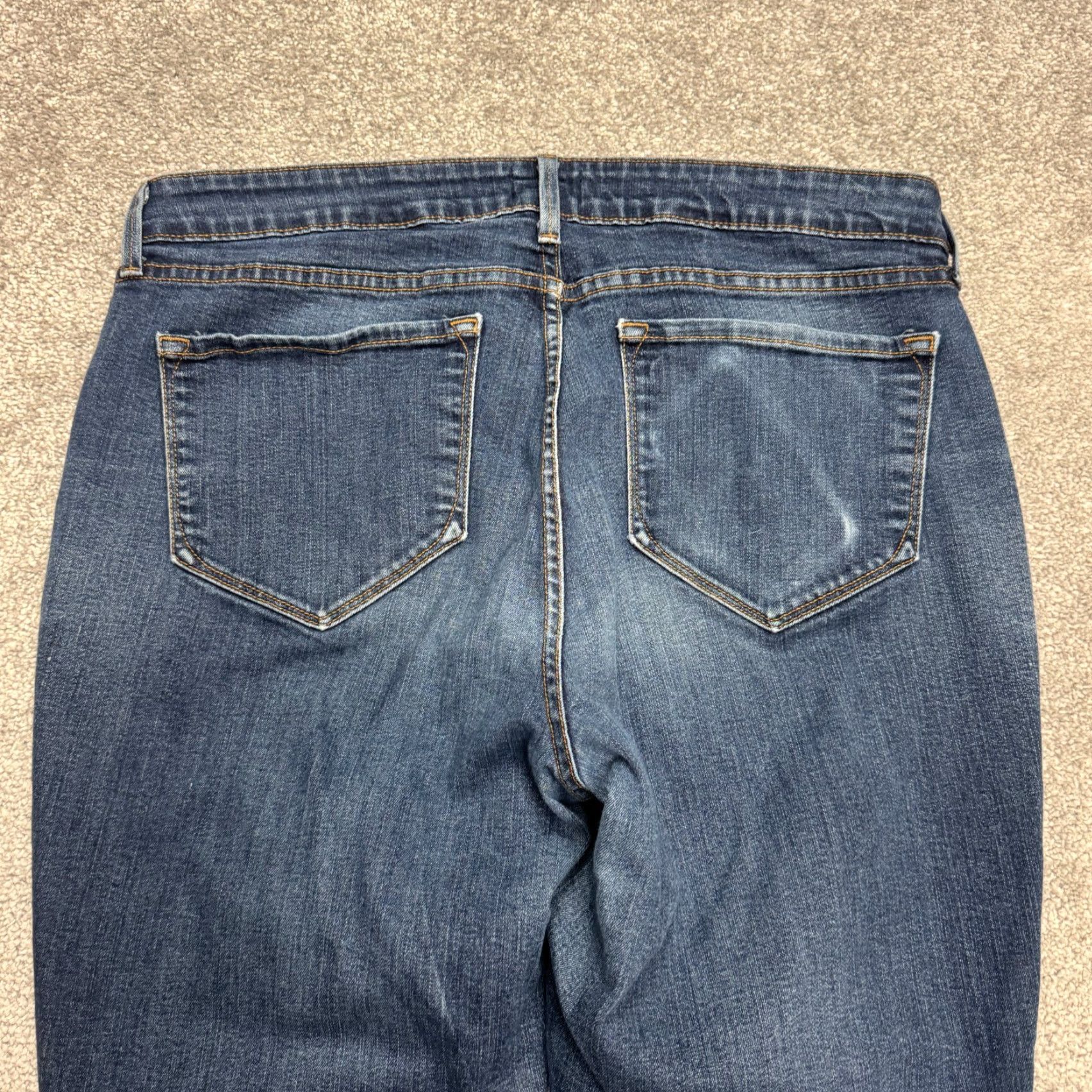 NYDJ NYDJ Jeans Womens 14W Blue Medium Wash Ankle Cropped Tapered Casual 34x25 Size 36" / US 14 / IT 50 - 3 Thumbnail