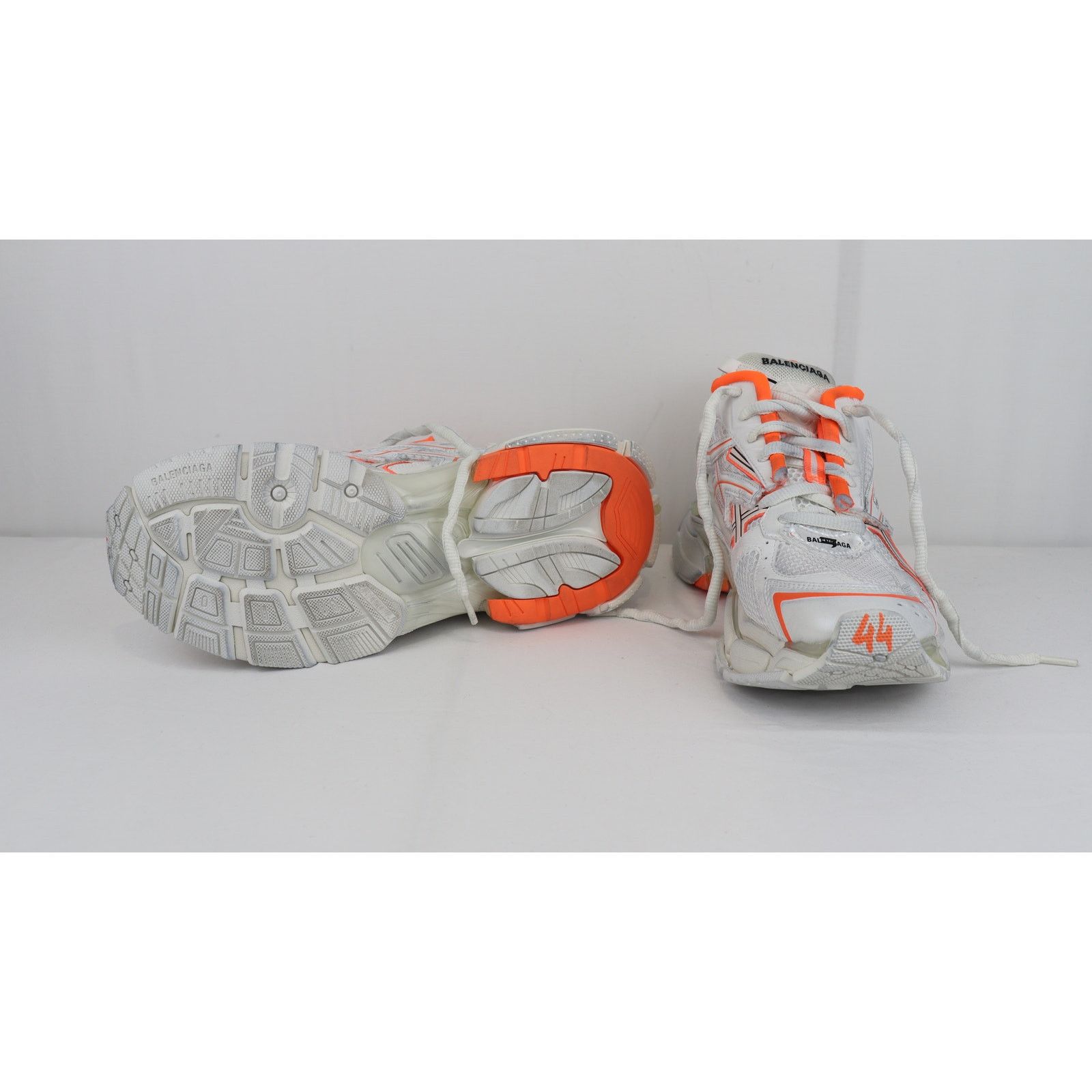 Balenciaga o1rshd1 Upper Mesh Rubber Runner in Neon Orange/Eggsh Size US 10 / EU 43 - 10 Thumbnail
