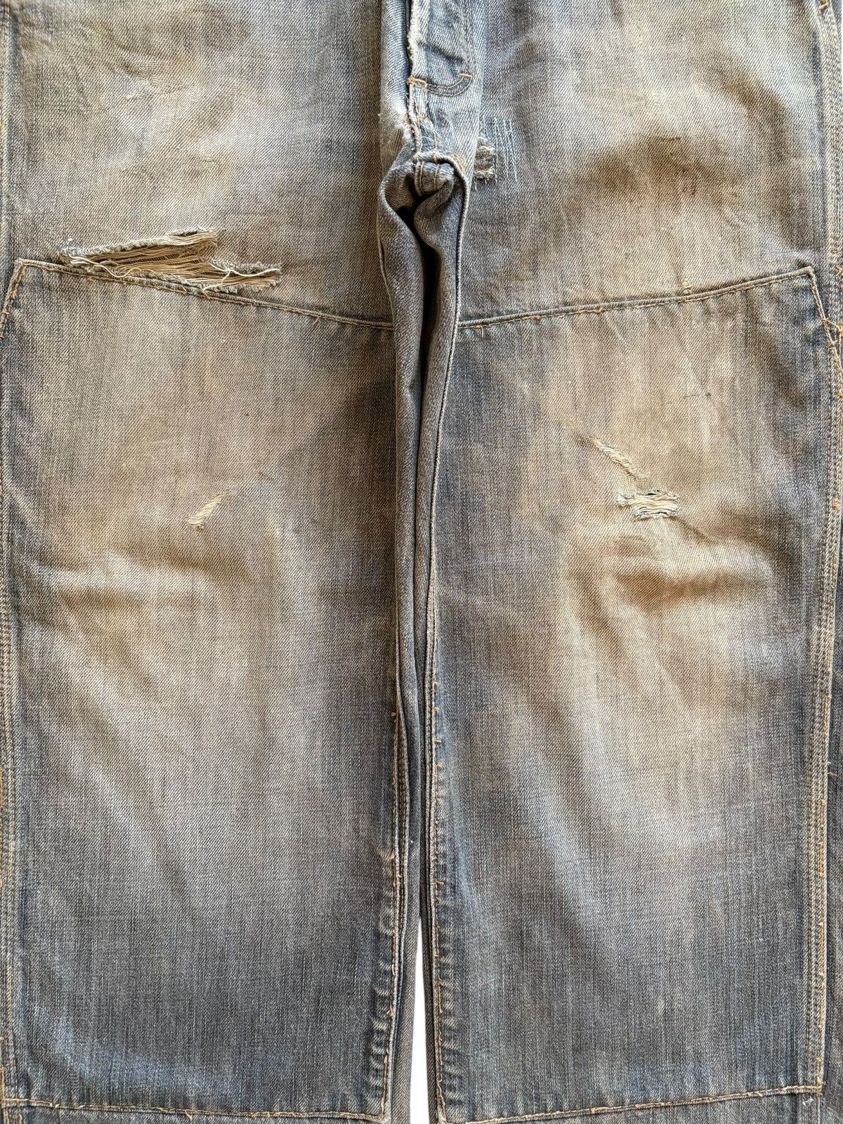 Japanese Brand Vintage Japanese Brand Mud Wash Distressed Loose Baggy Jeans Size US 36 / EU 52 - 5 Thumbnail